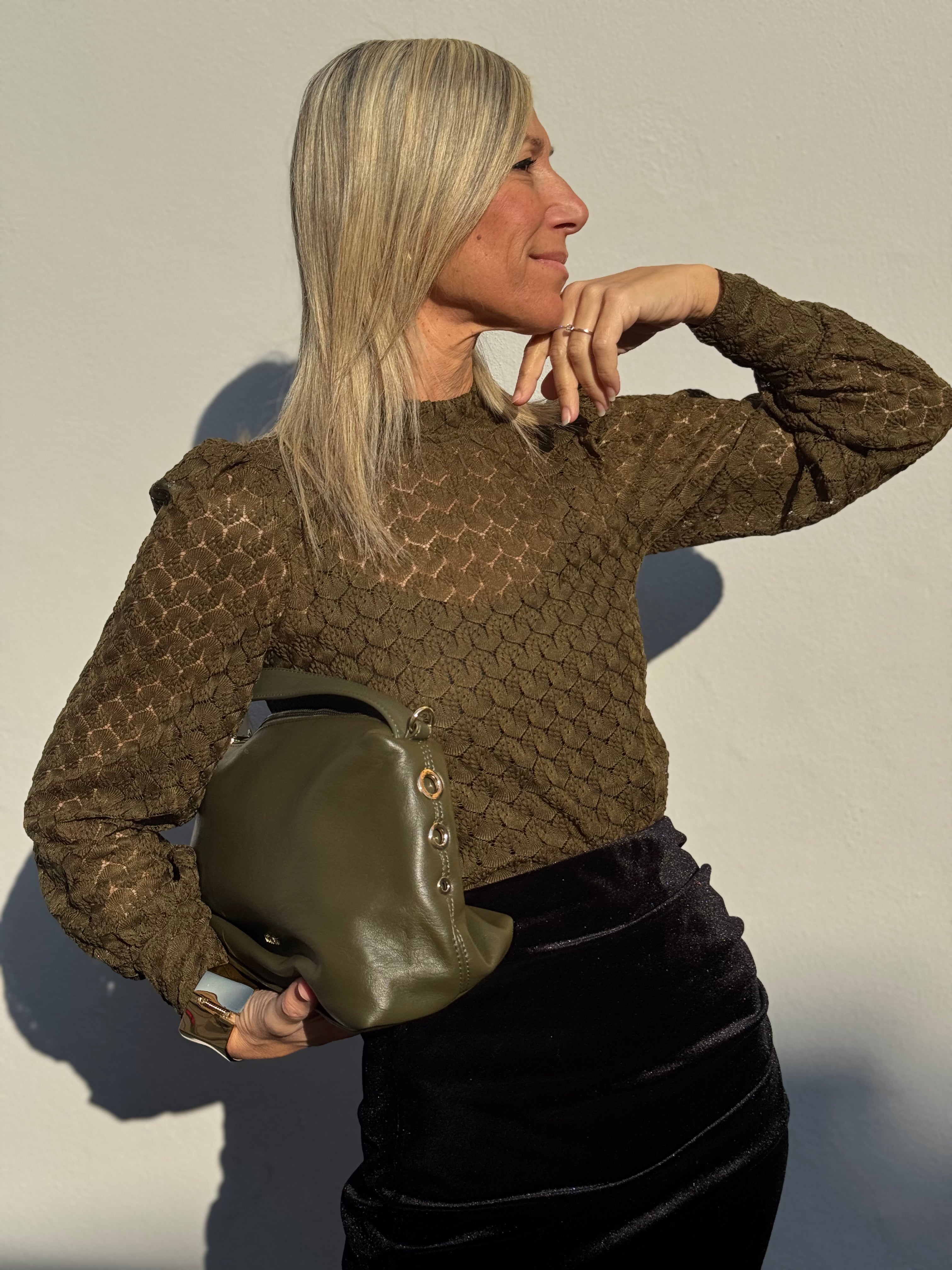 Blusa foglioline jdy