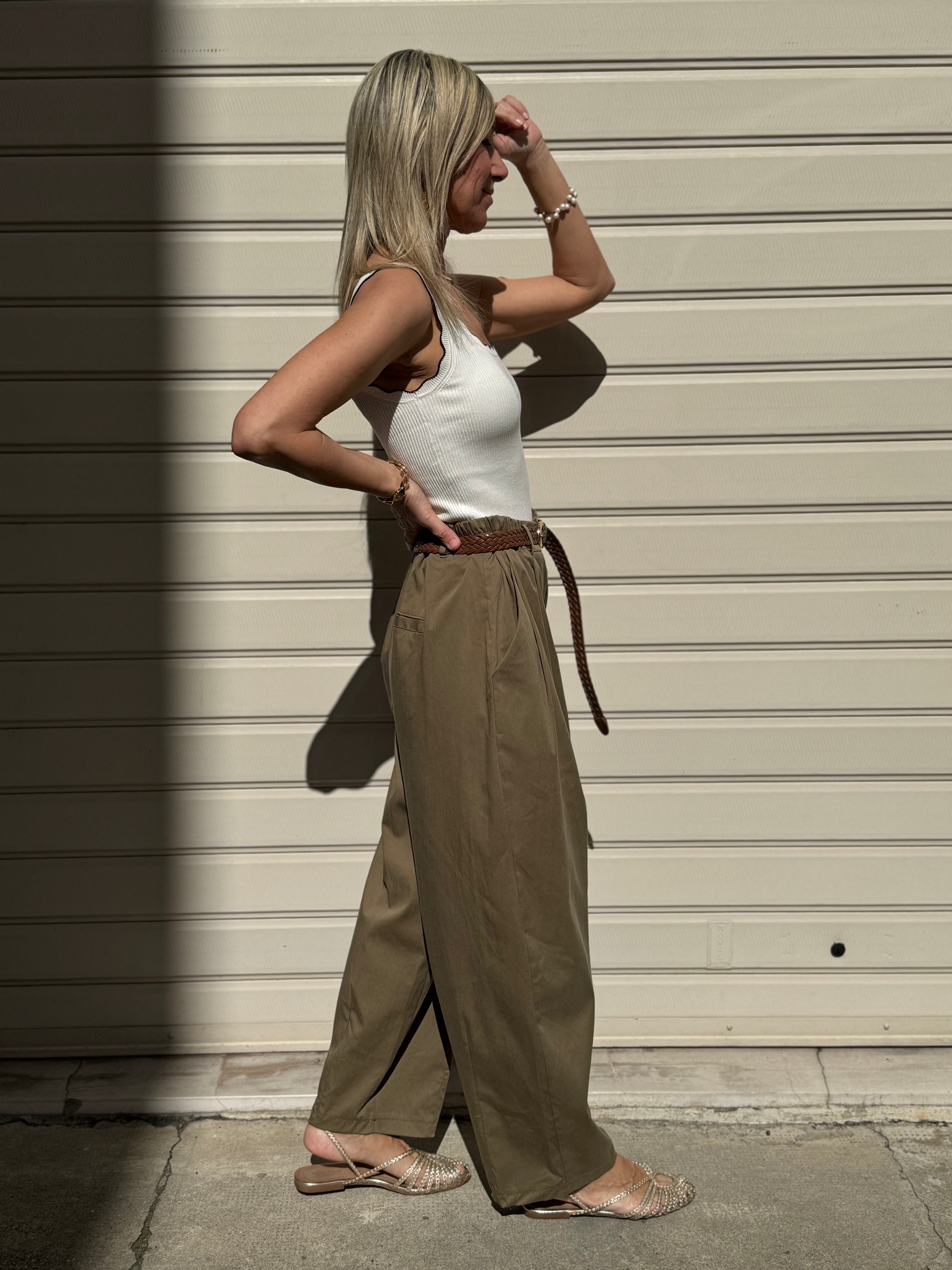 Pantalone lyocell barrel