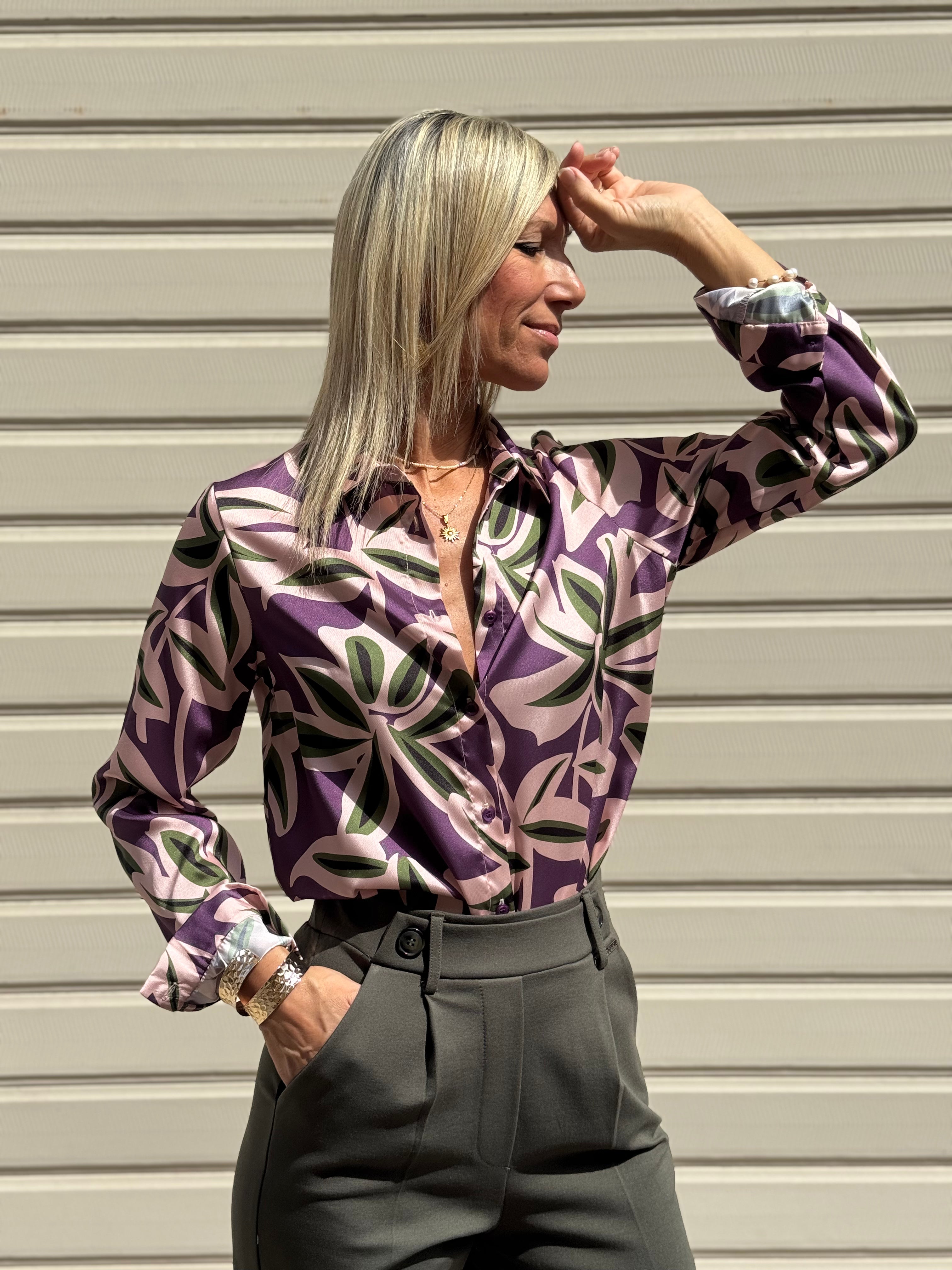 Camicia fantasia botanica