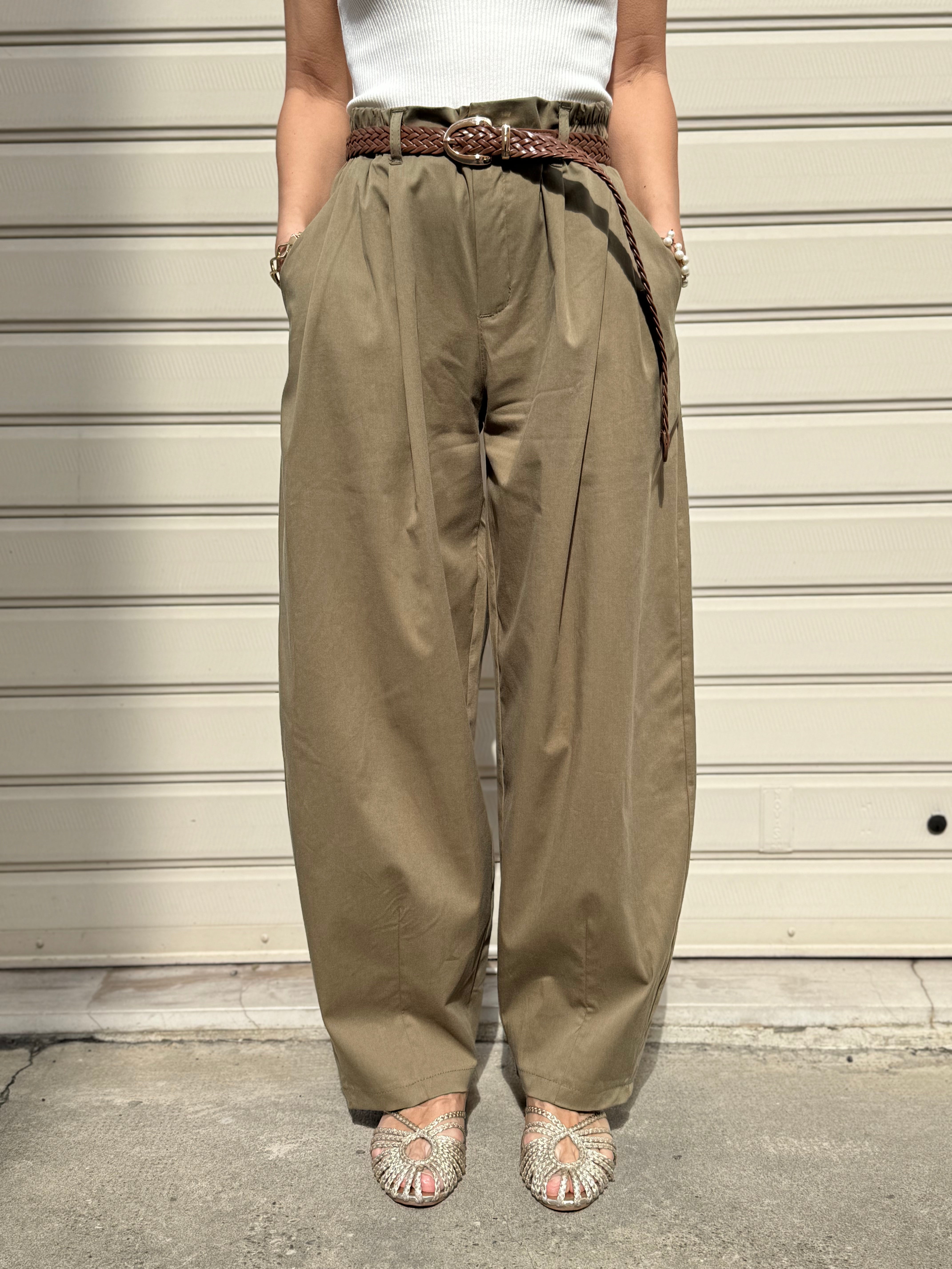 Pantalone lyocell barrel