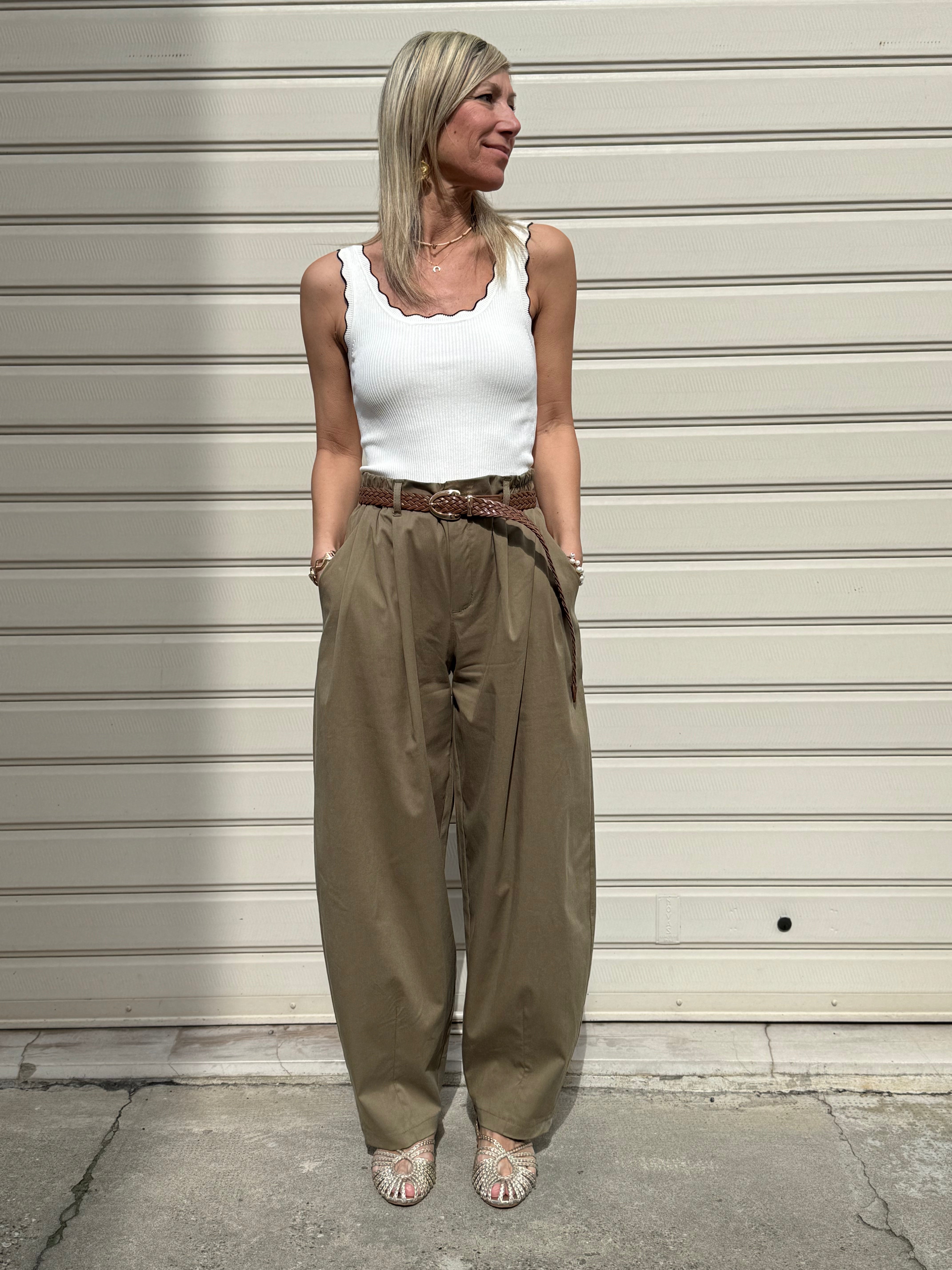 Pantalone lyocell barrel