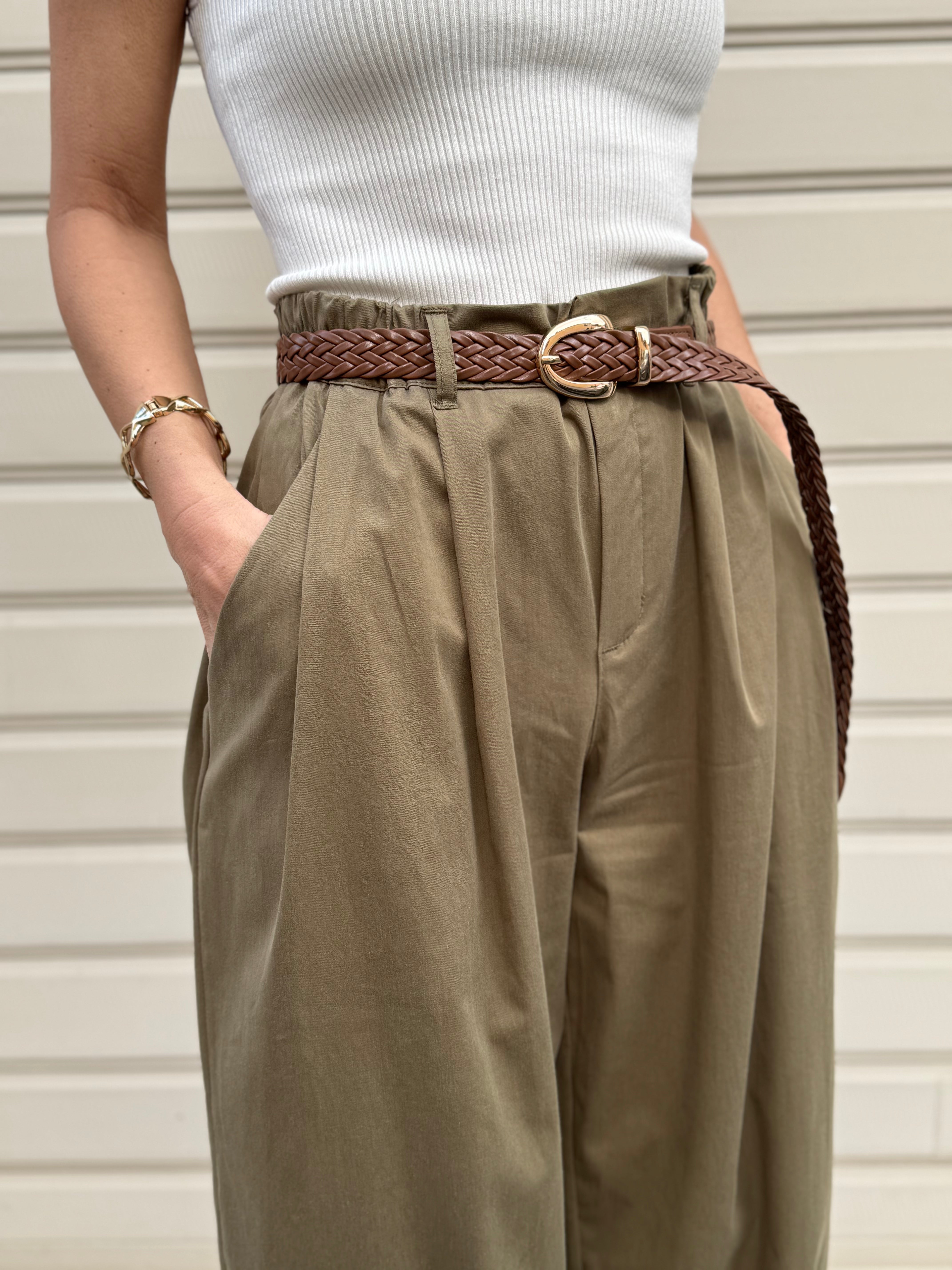 Pantalone lyocell barrel