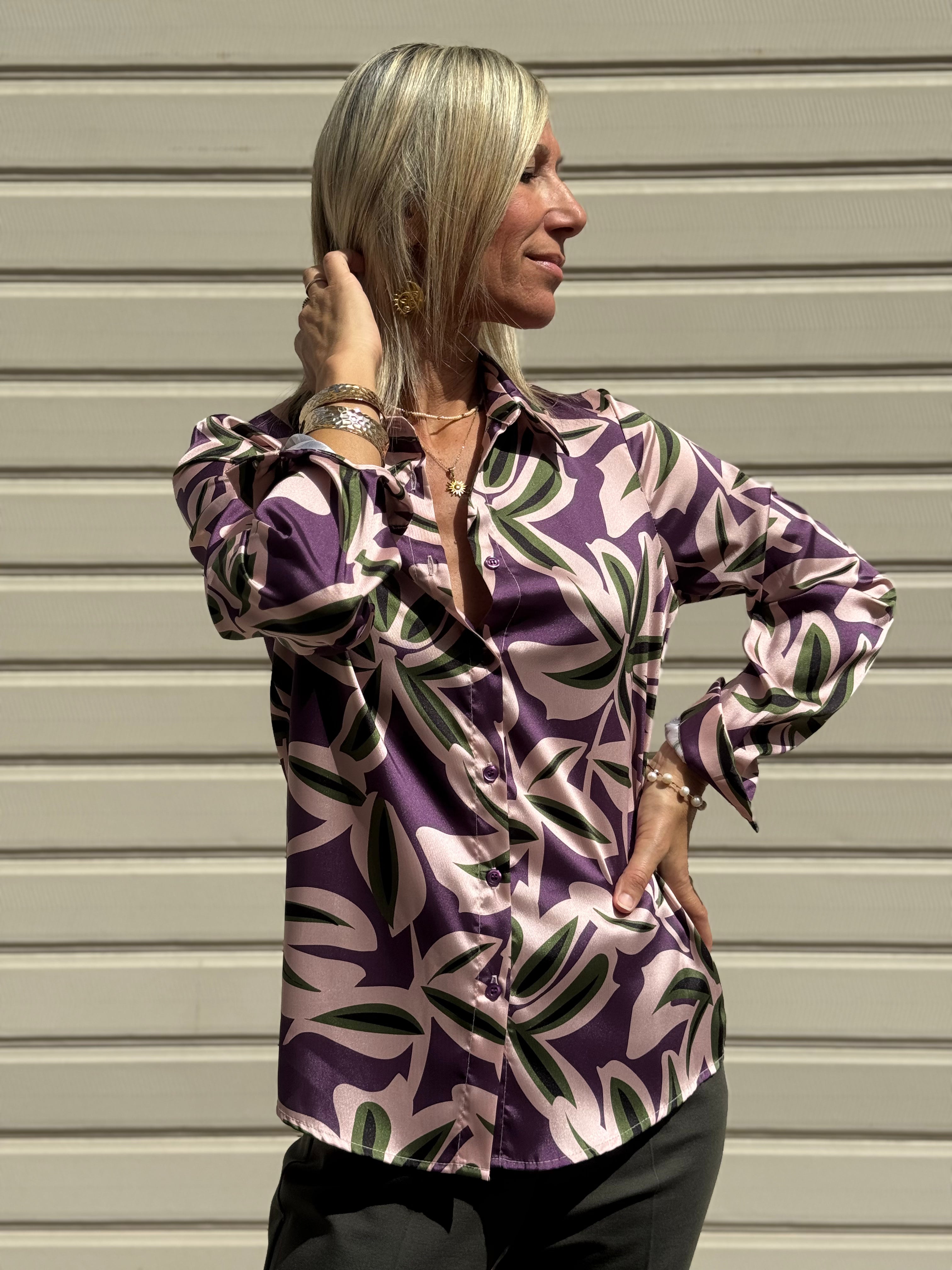 Camicia fantasia botanica