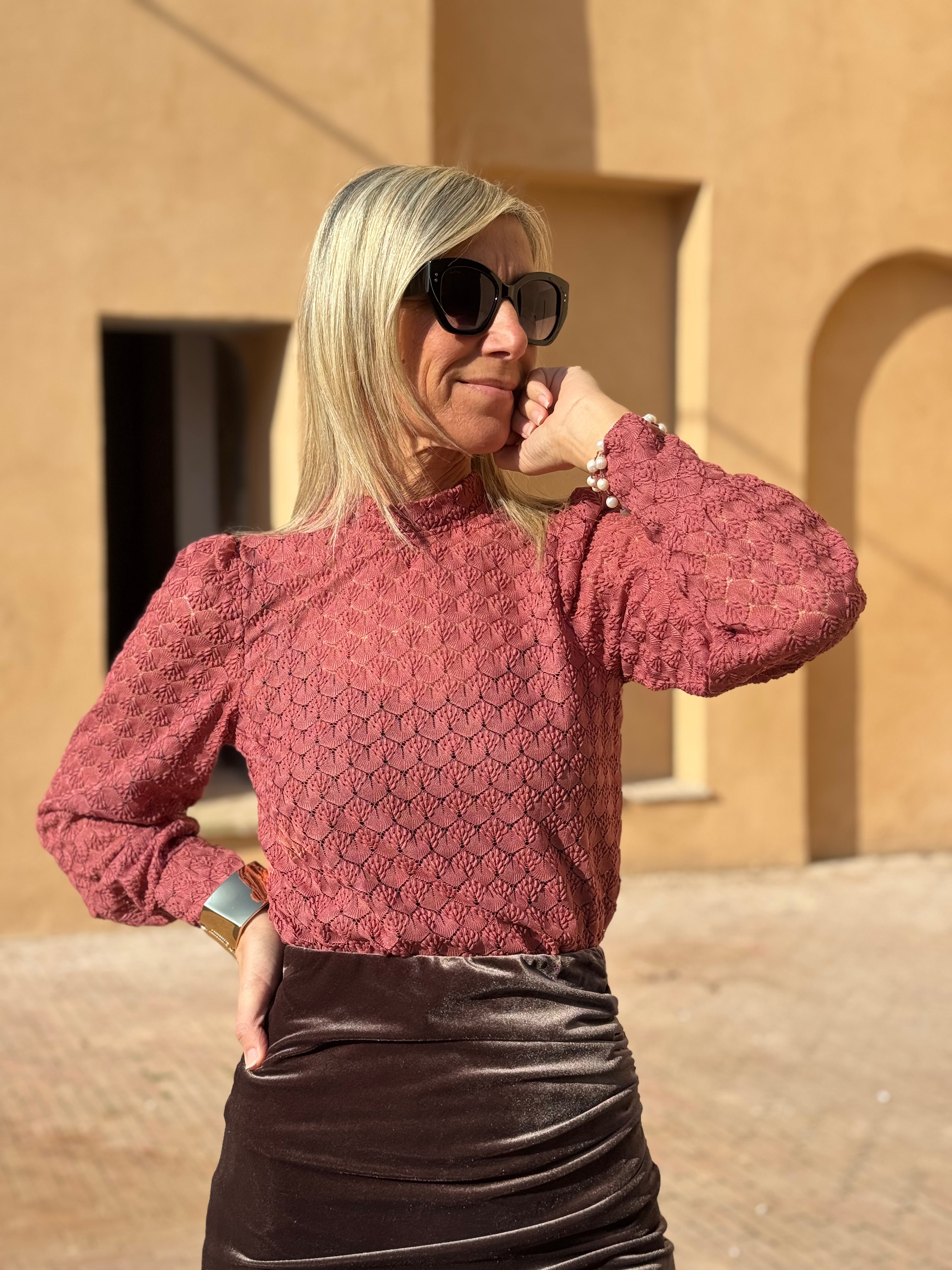 Blusa foglioline jdy