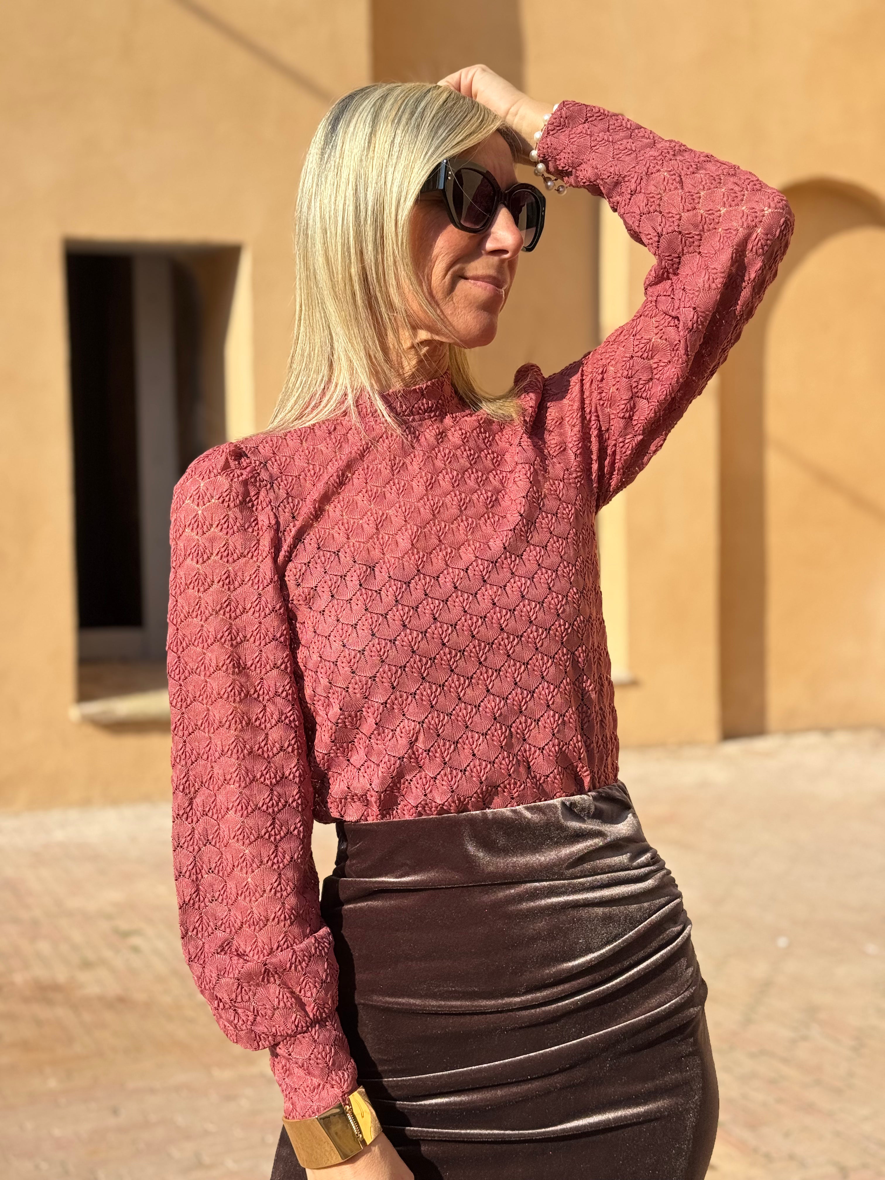 Blusa foglioline jdy