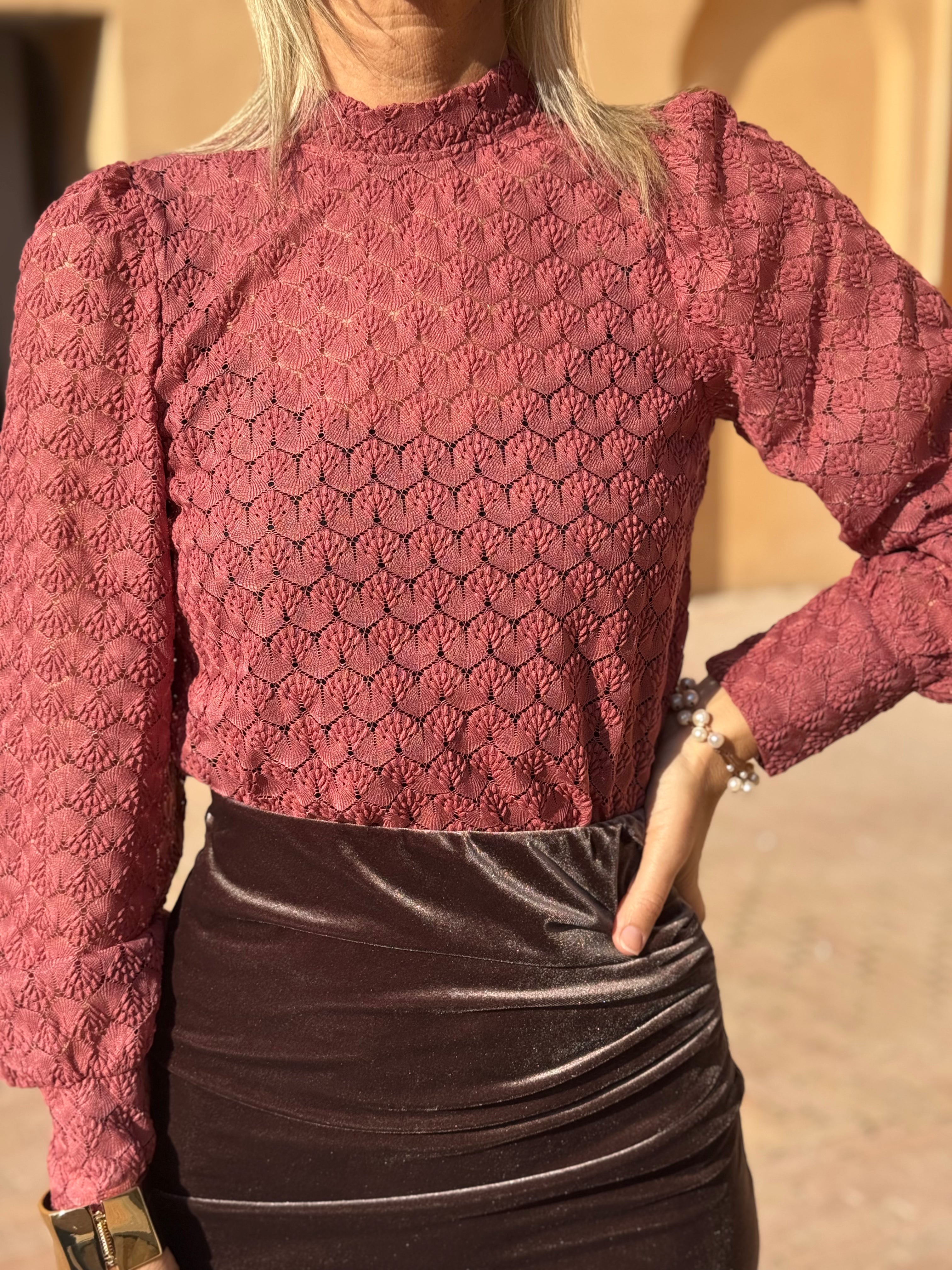 Blusa foglioline jdy