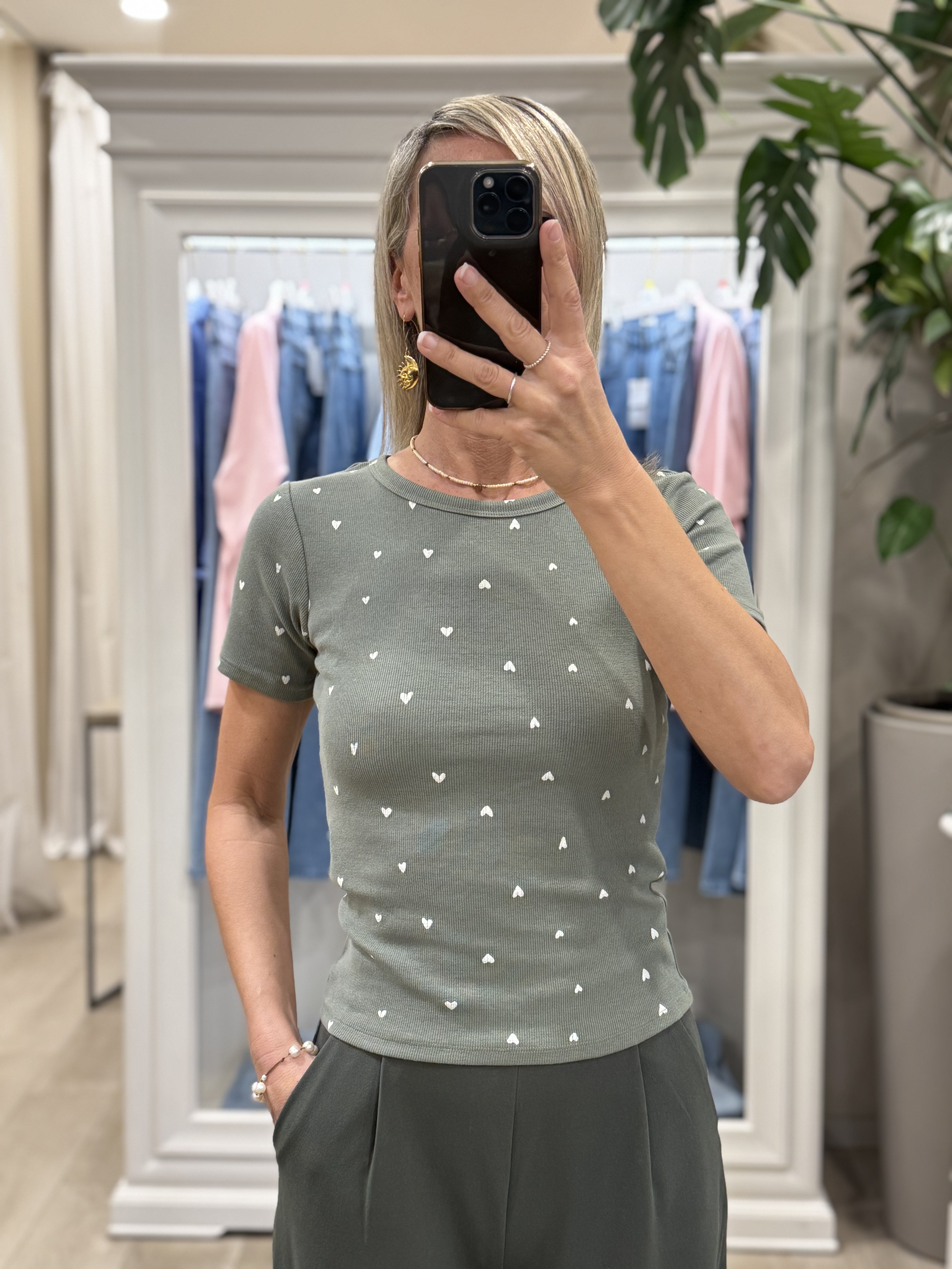 Tshirt Cuori Manica Corta