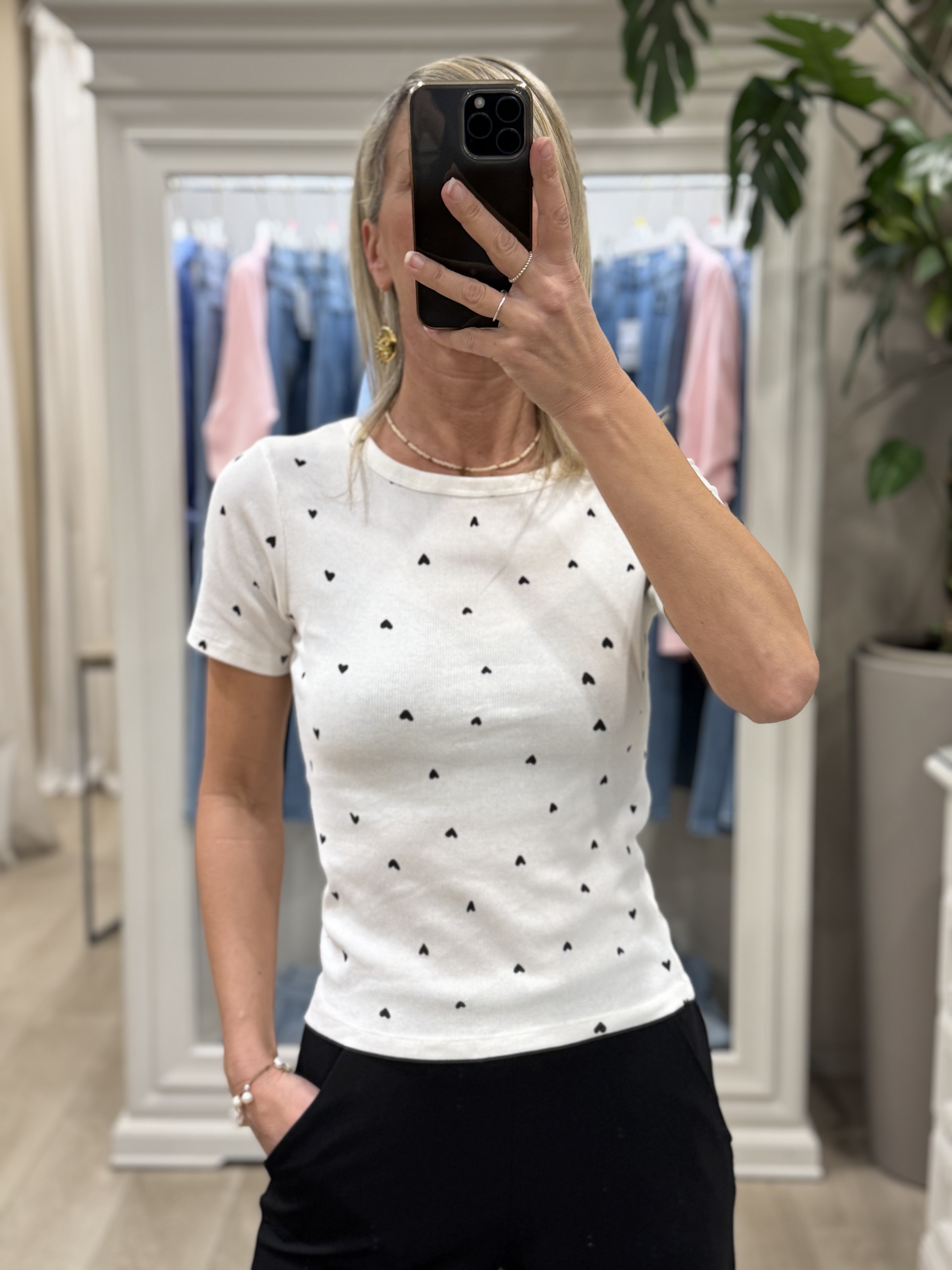 Tshirt Cuori Manica Corta