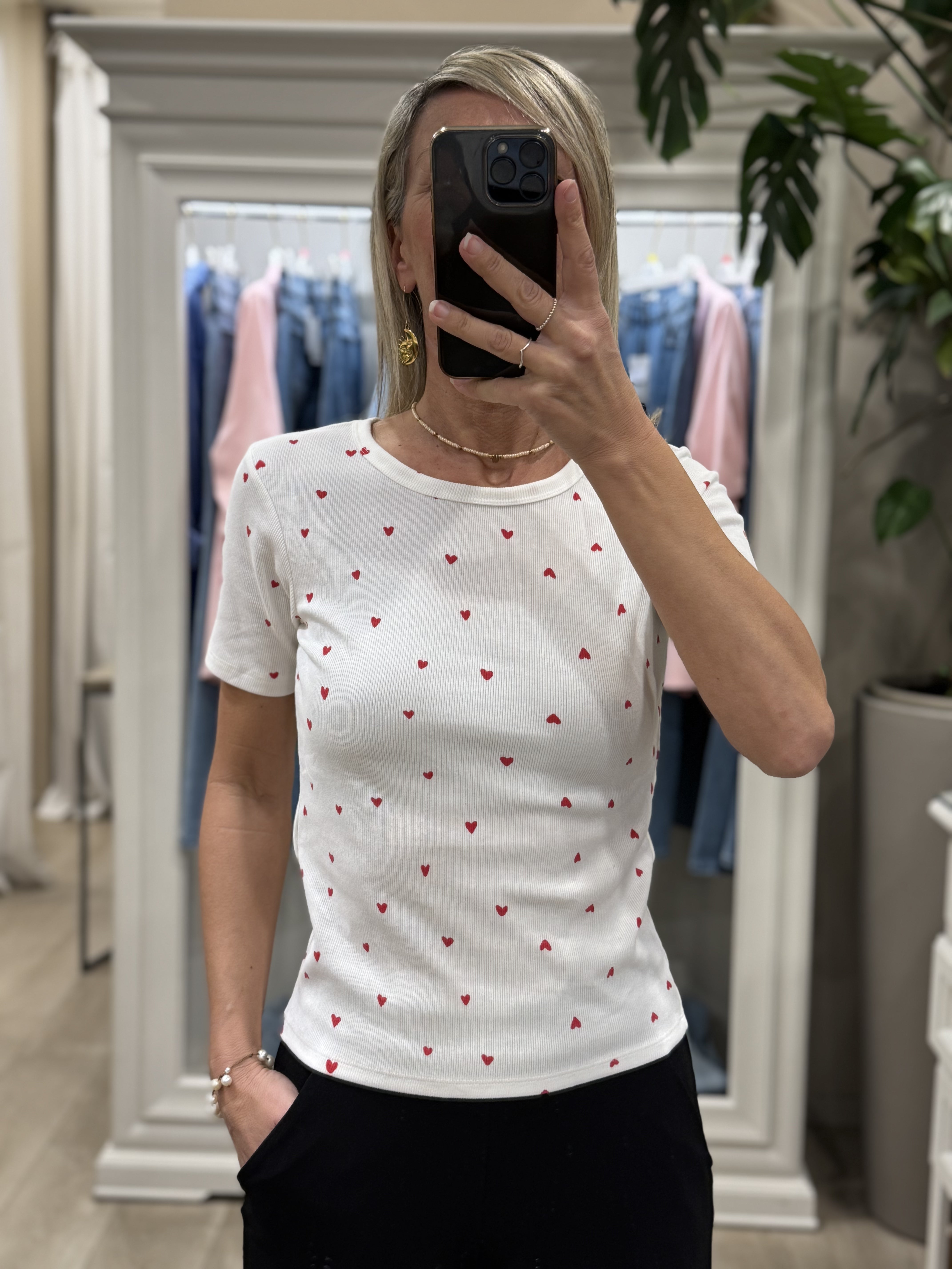 Tshirt Cuori Manica Corta