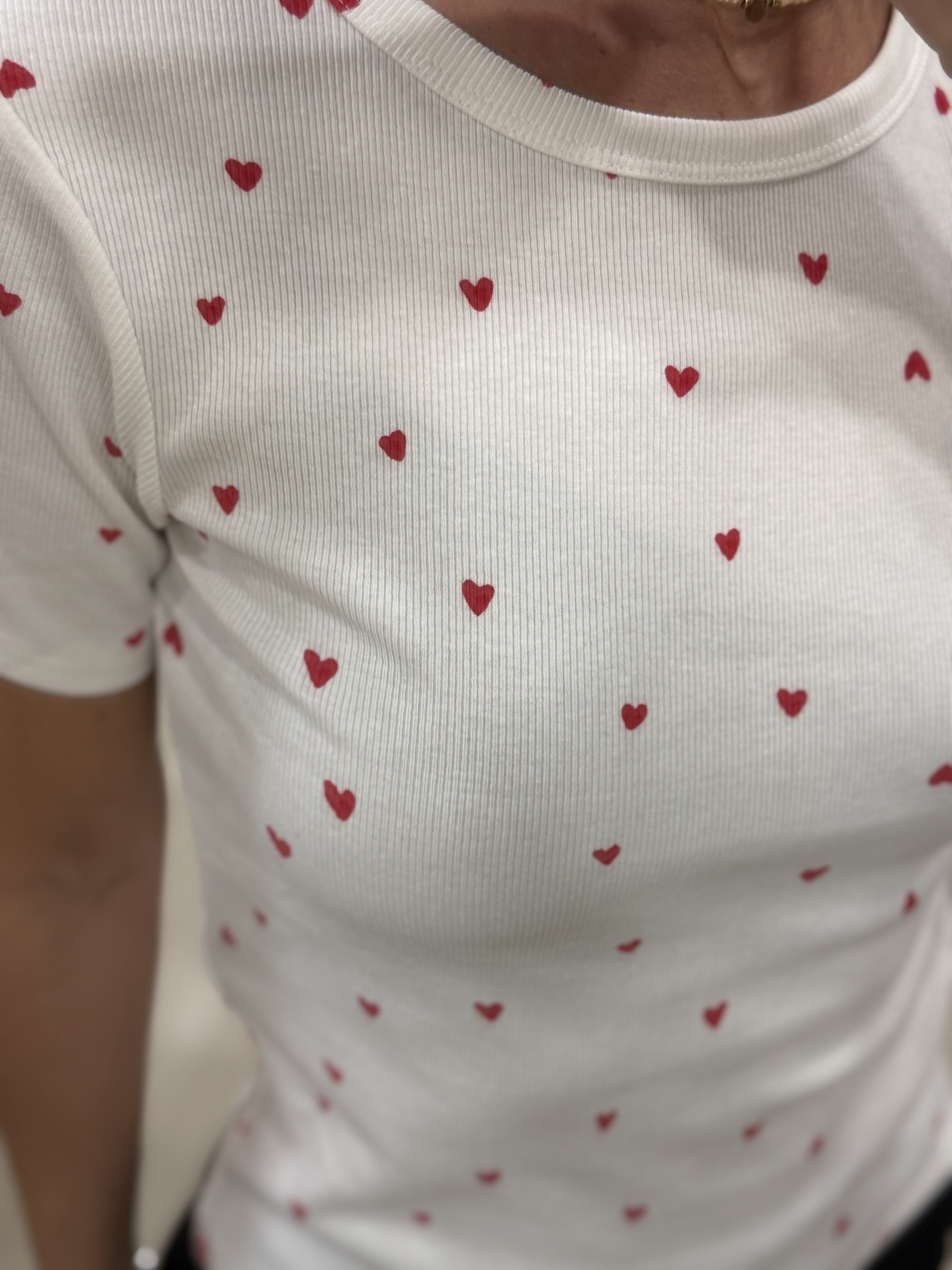 Tshirt Cuori Manica Corta