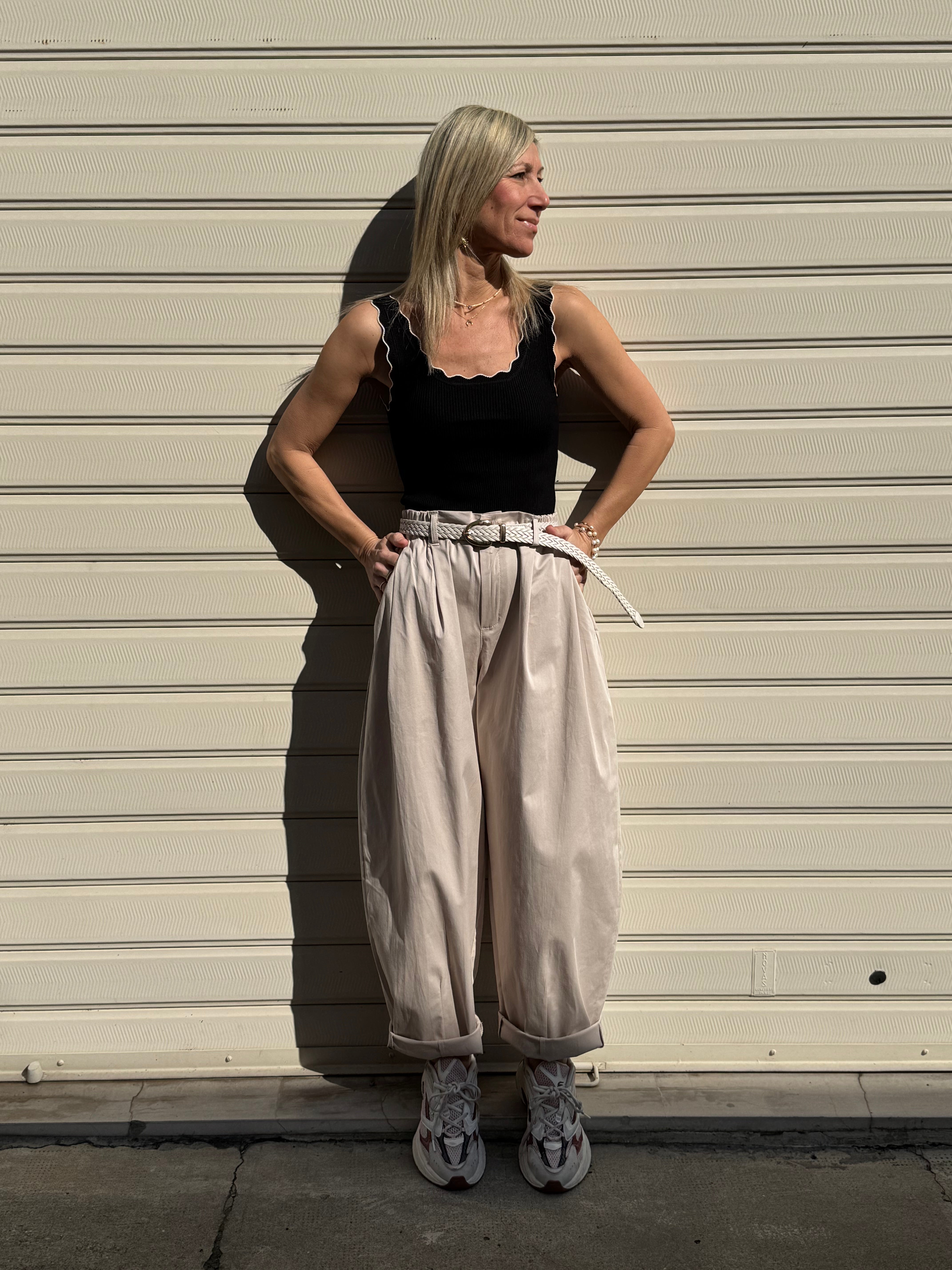 Pantalone lyocell barrel