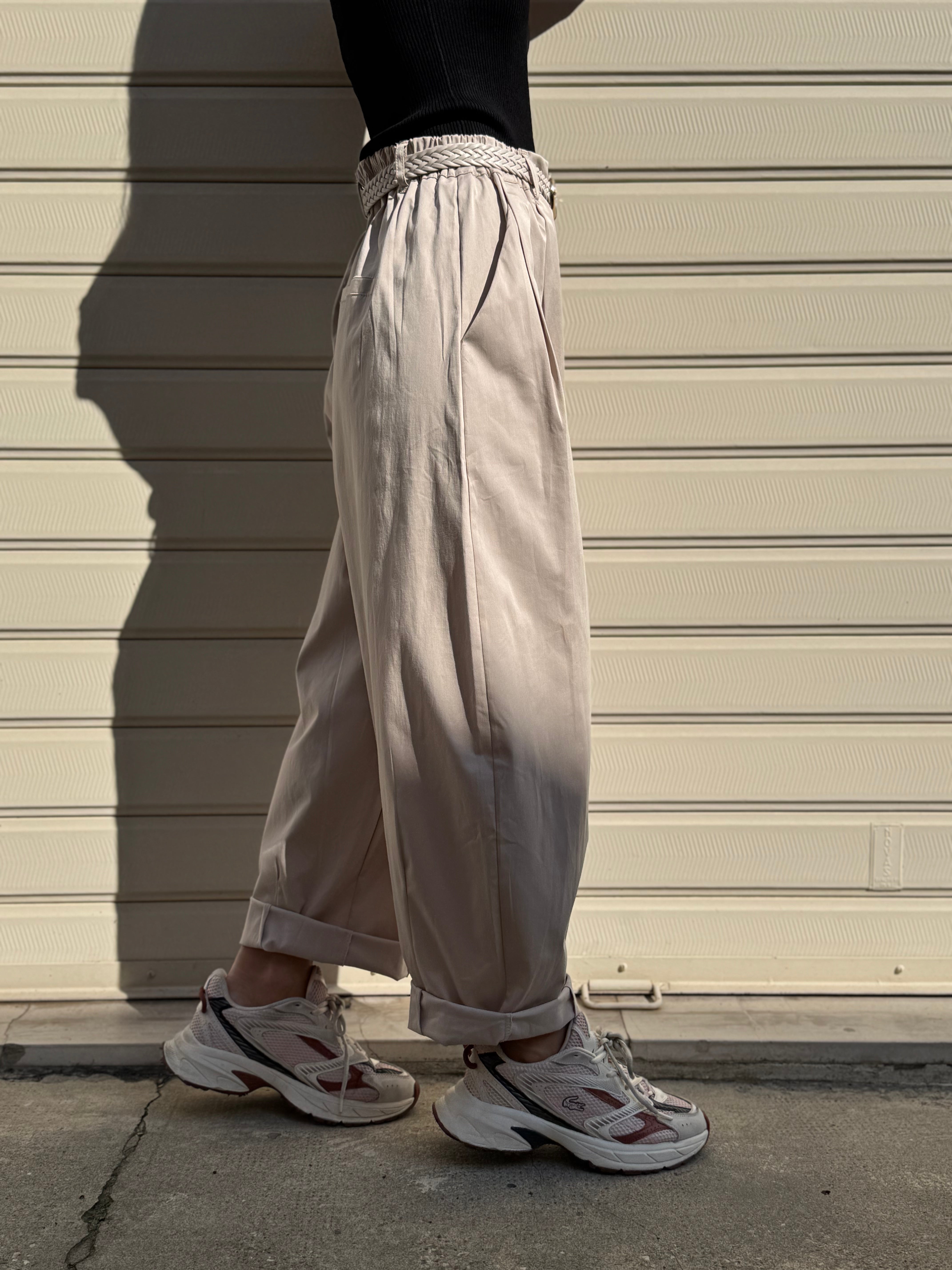 Pantalone lyocell barrel