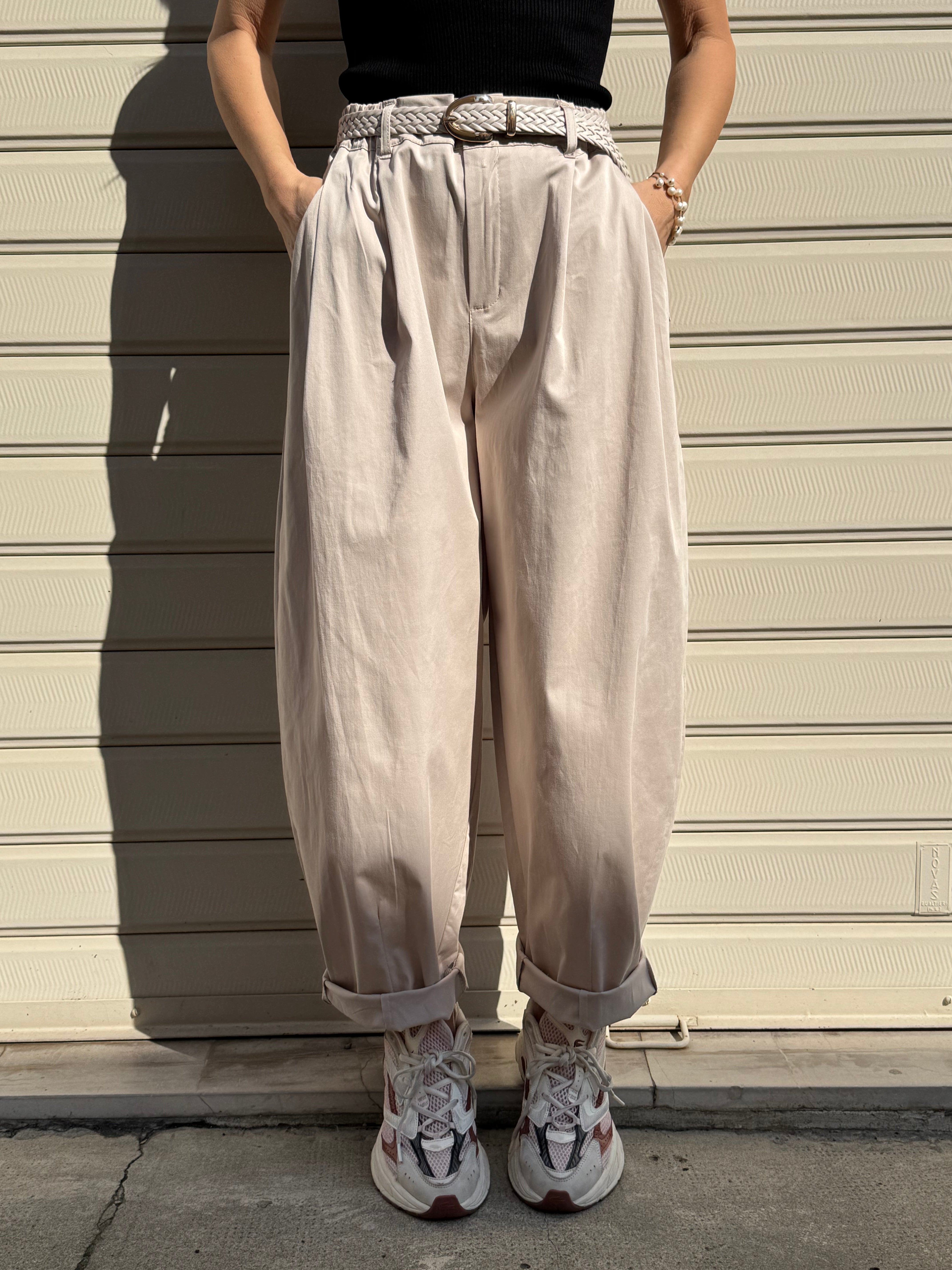 Pantalone lyocell barrel