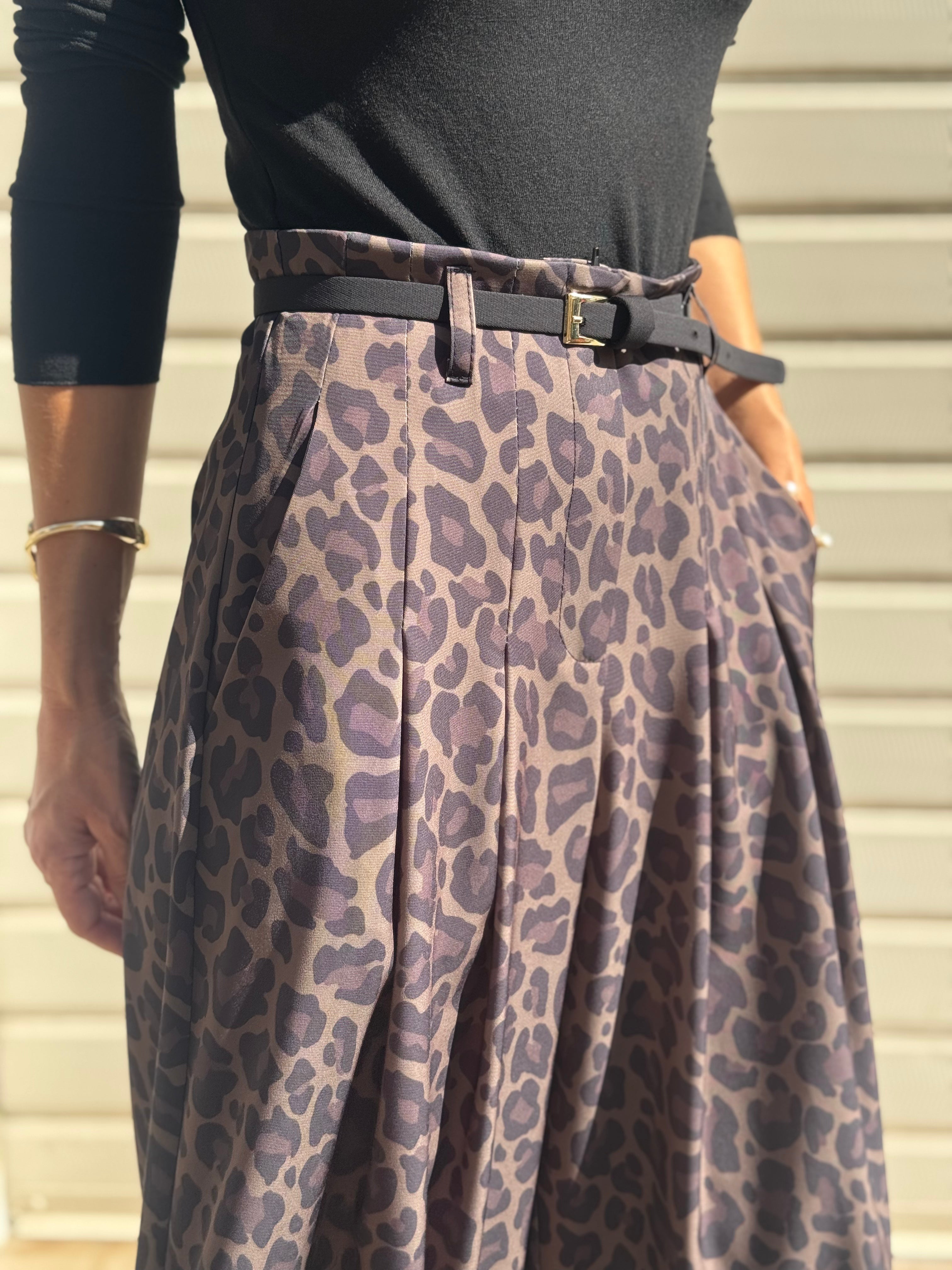 Pantalone maculato caffè