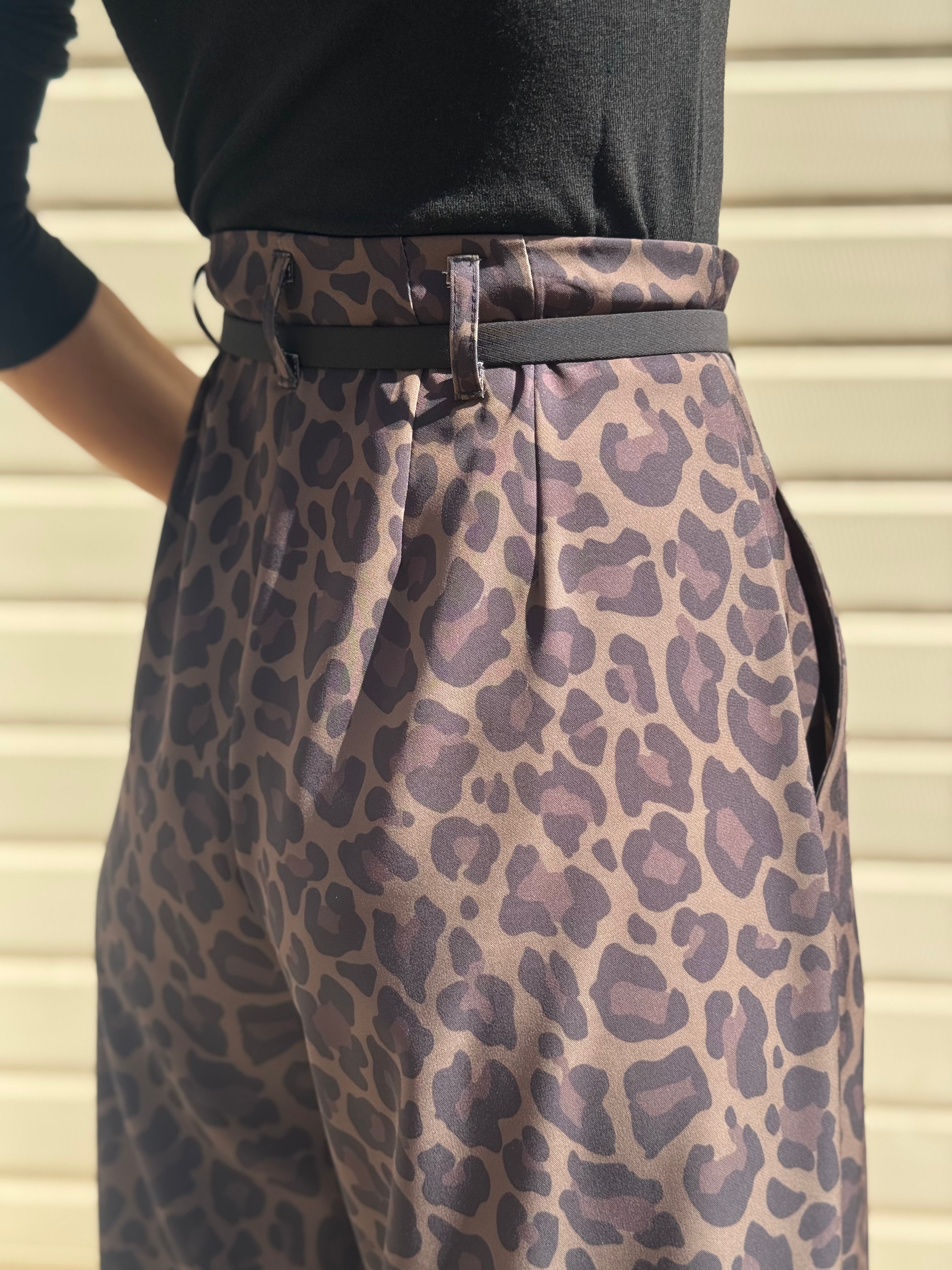 Pantalone maculato caffè