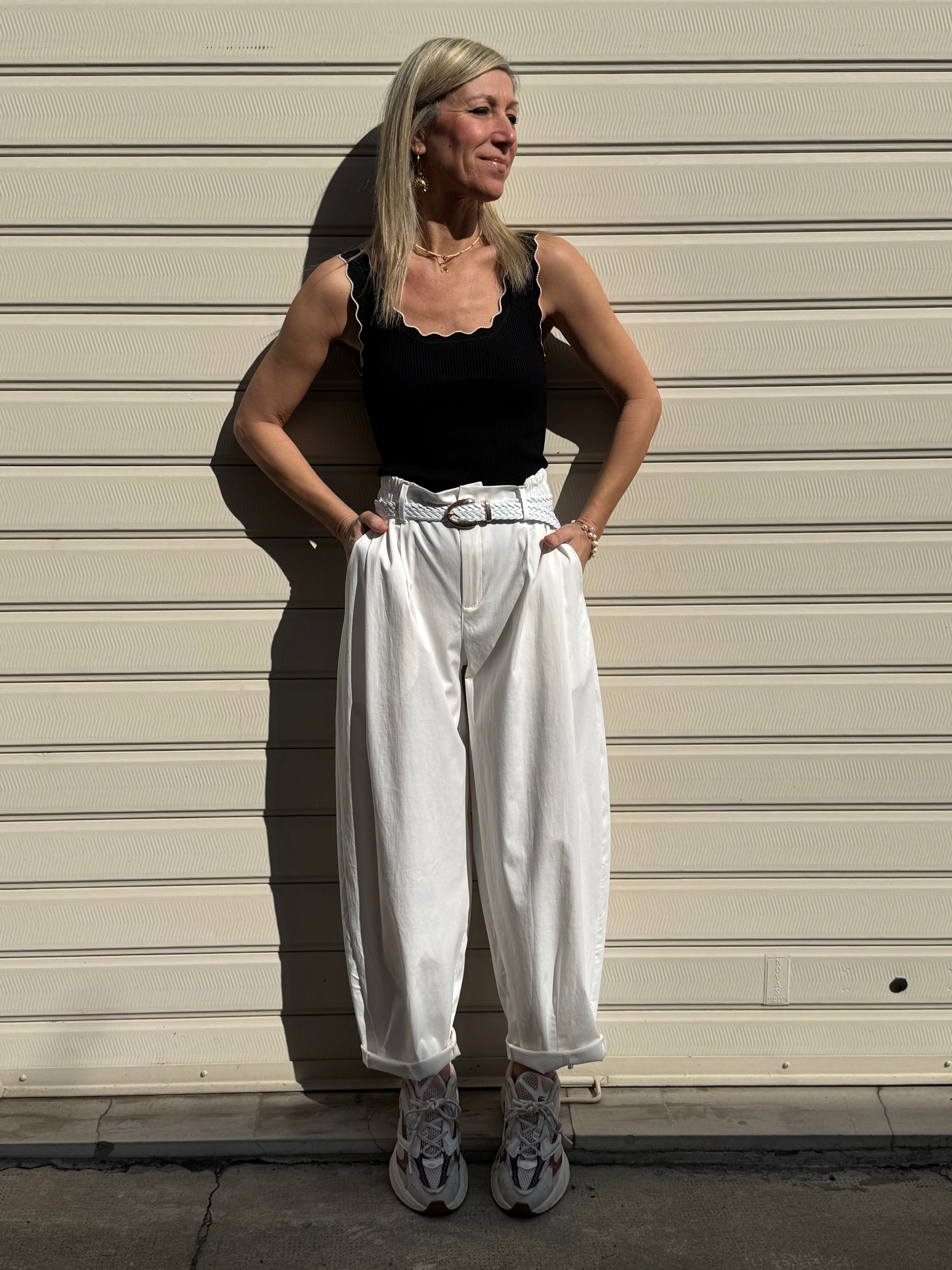 Pantalone lyocell barrel