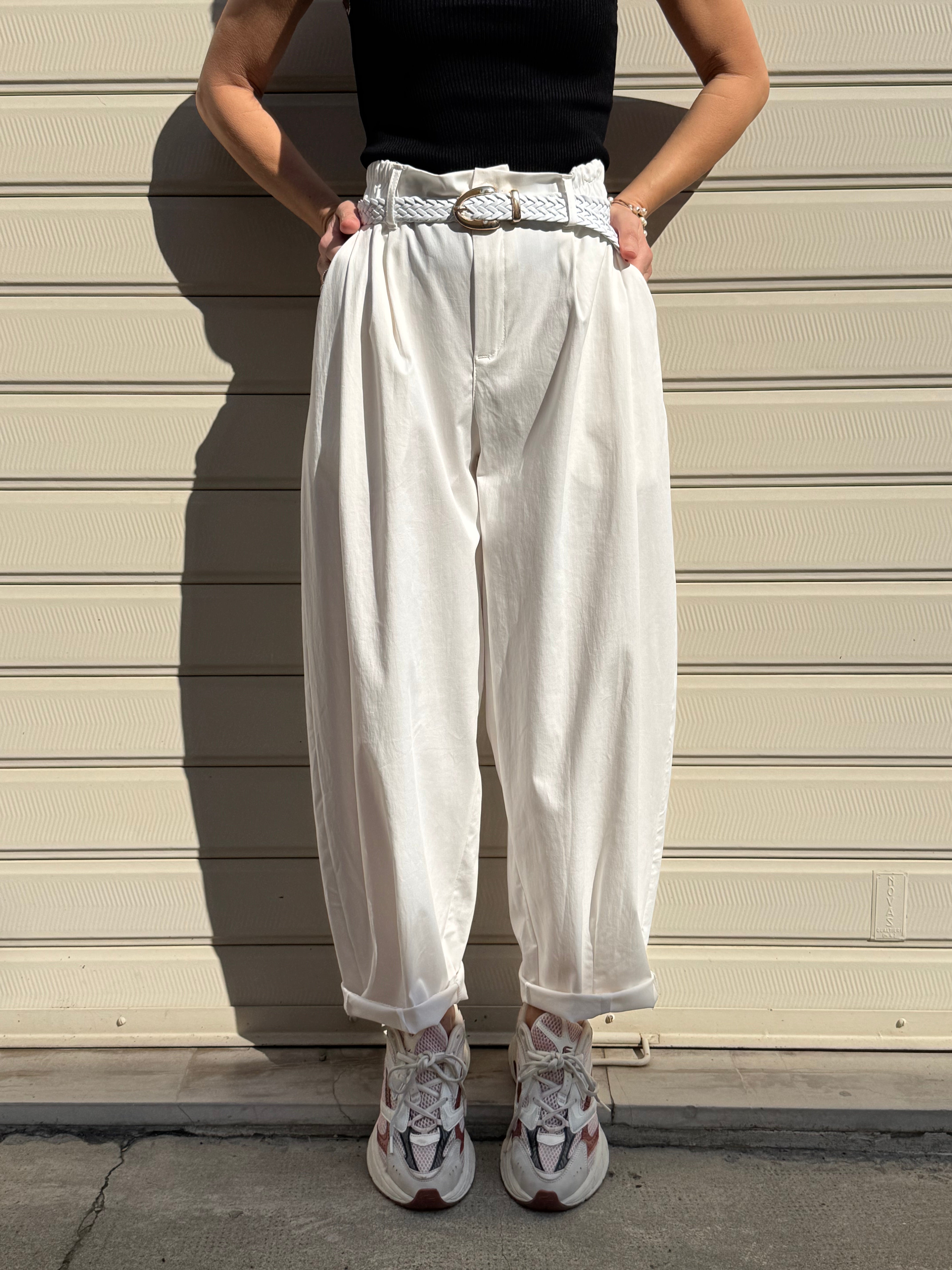 Pantalone lyocell barrel