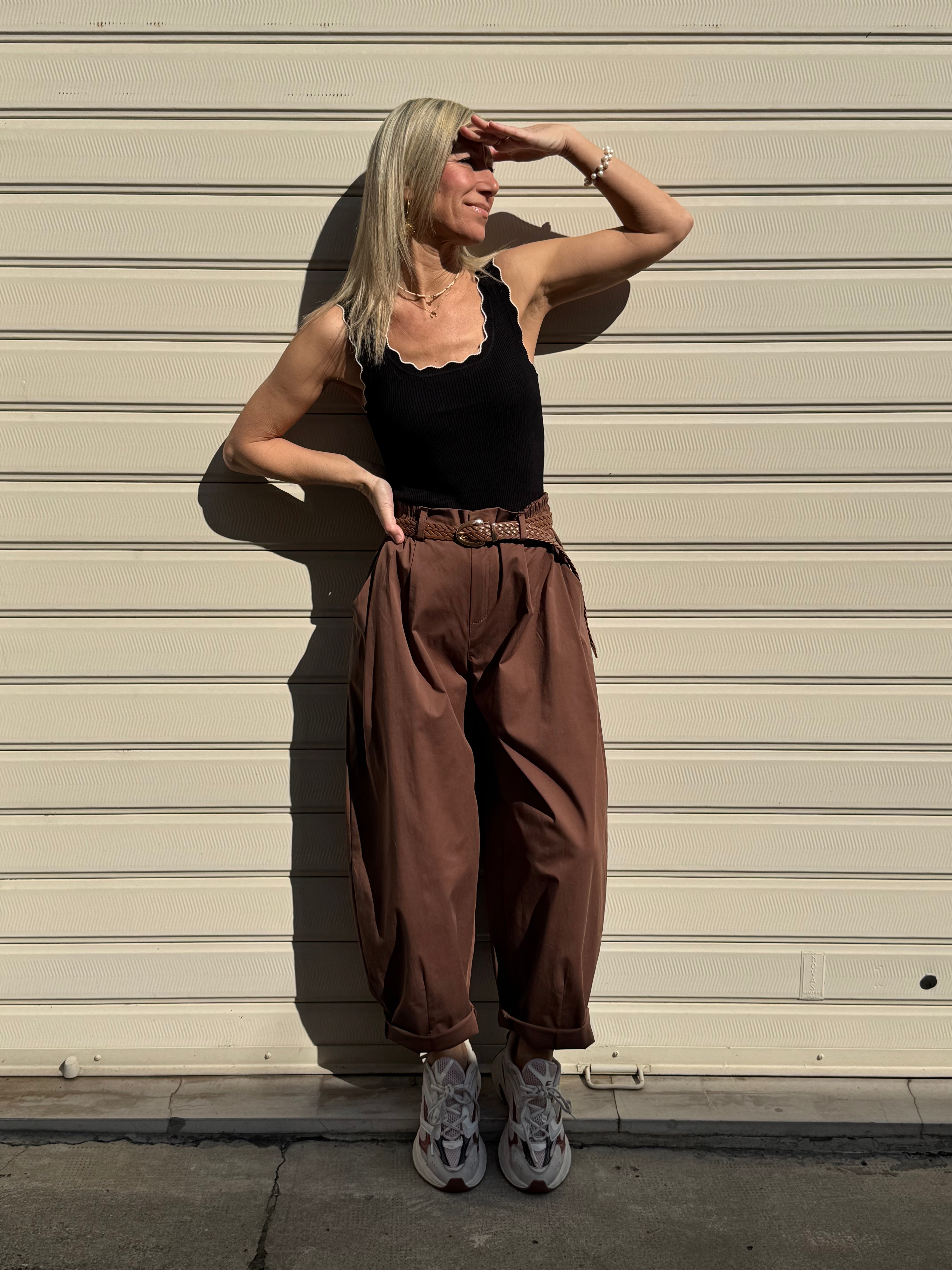 Pantalone lyocell barrel