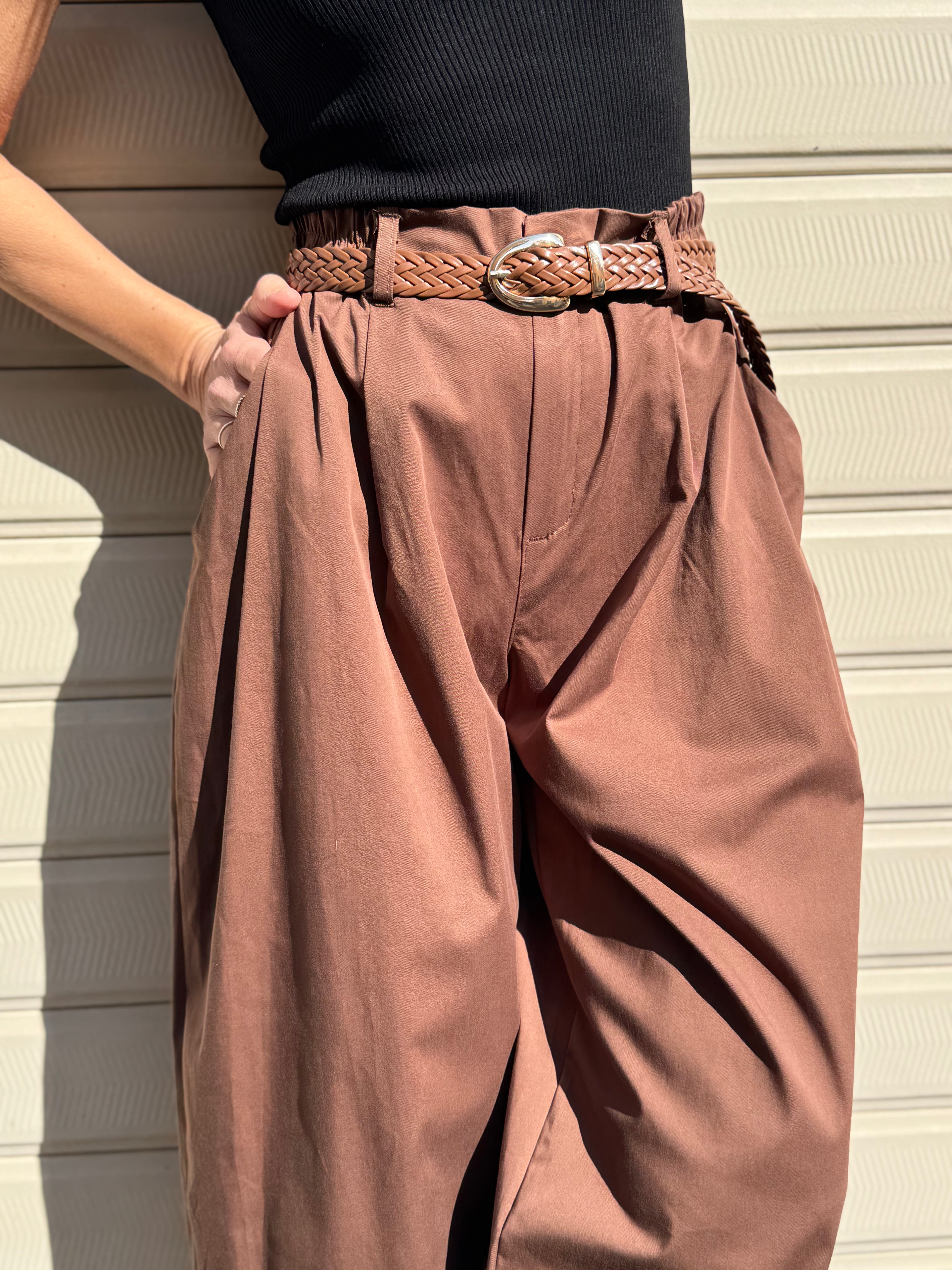 Pantalone lyocell barrel