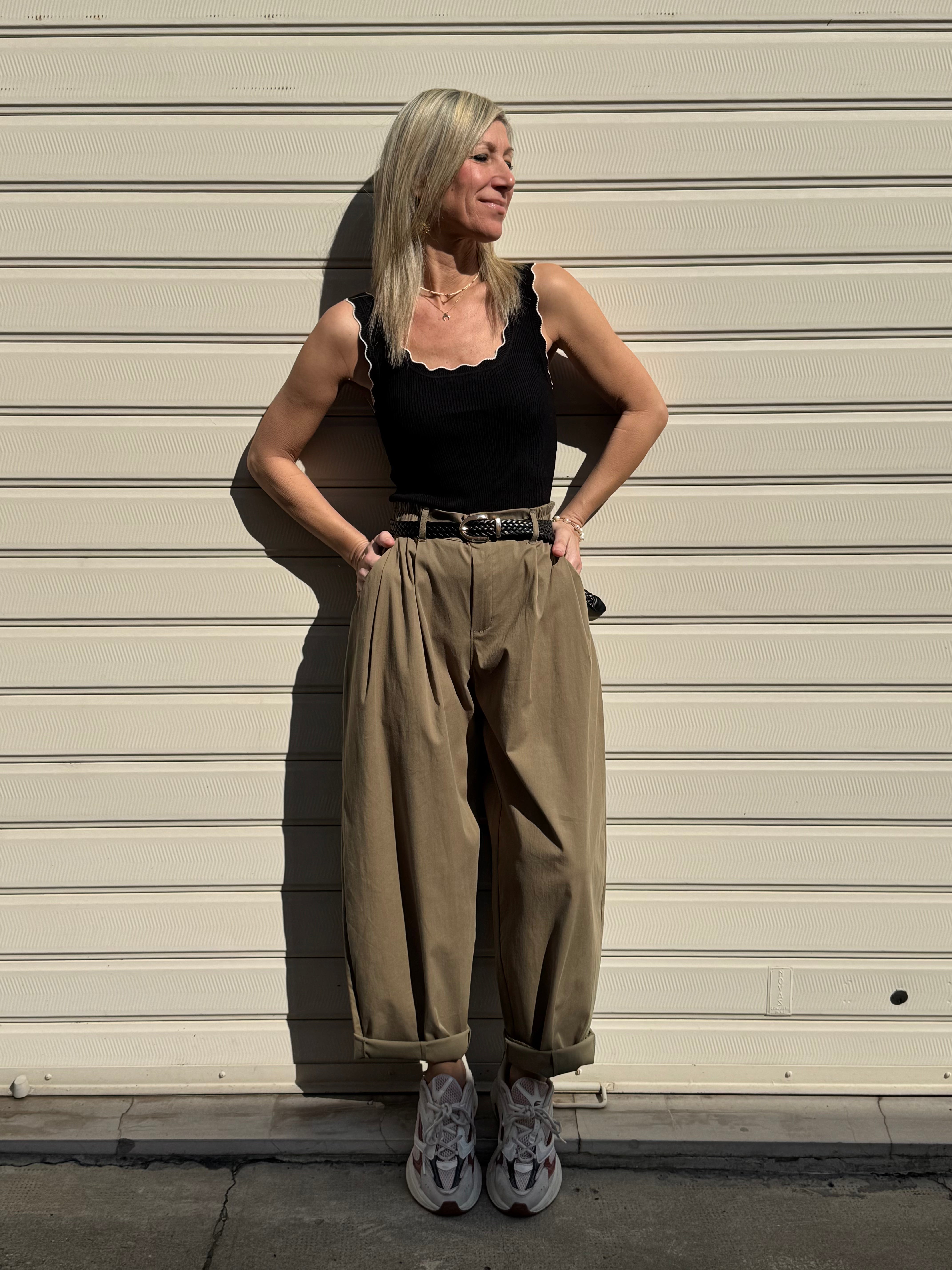 Pantalone lyocell barrel