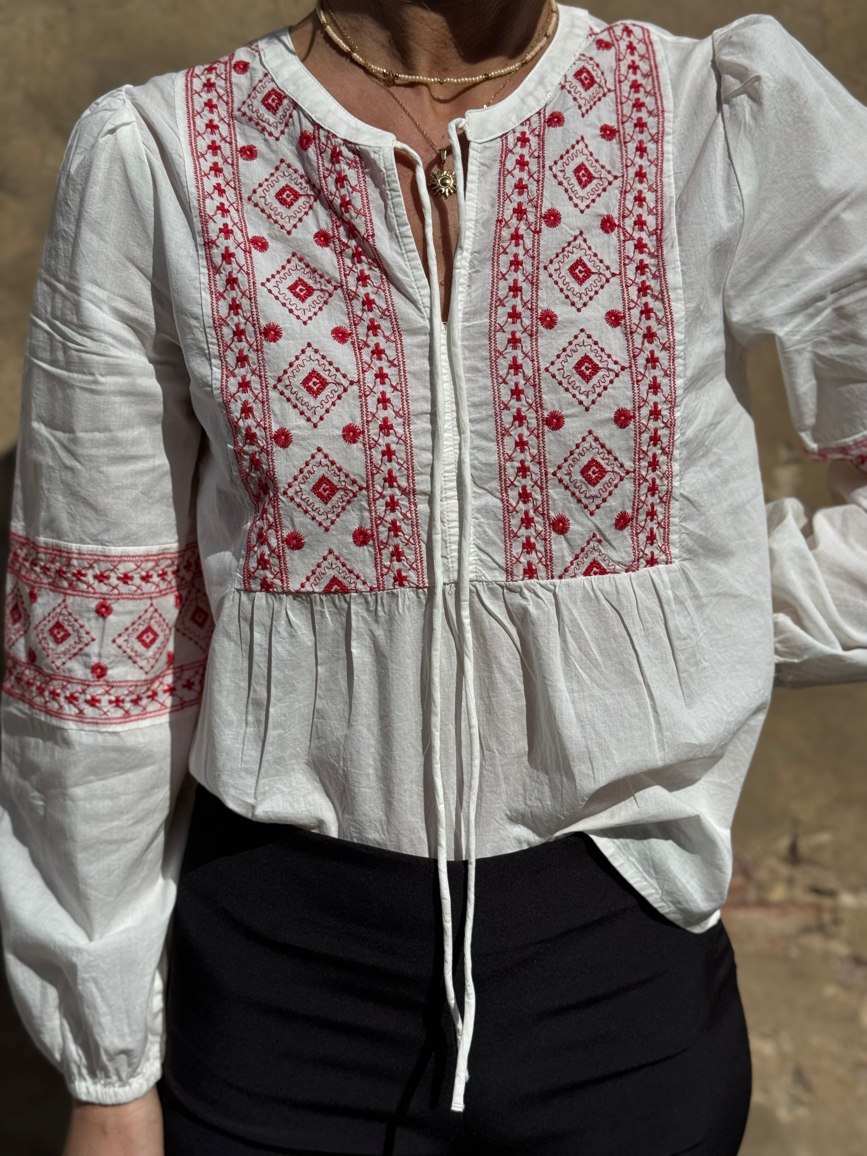Blusa Broderie