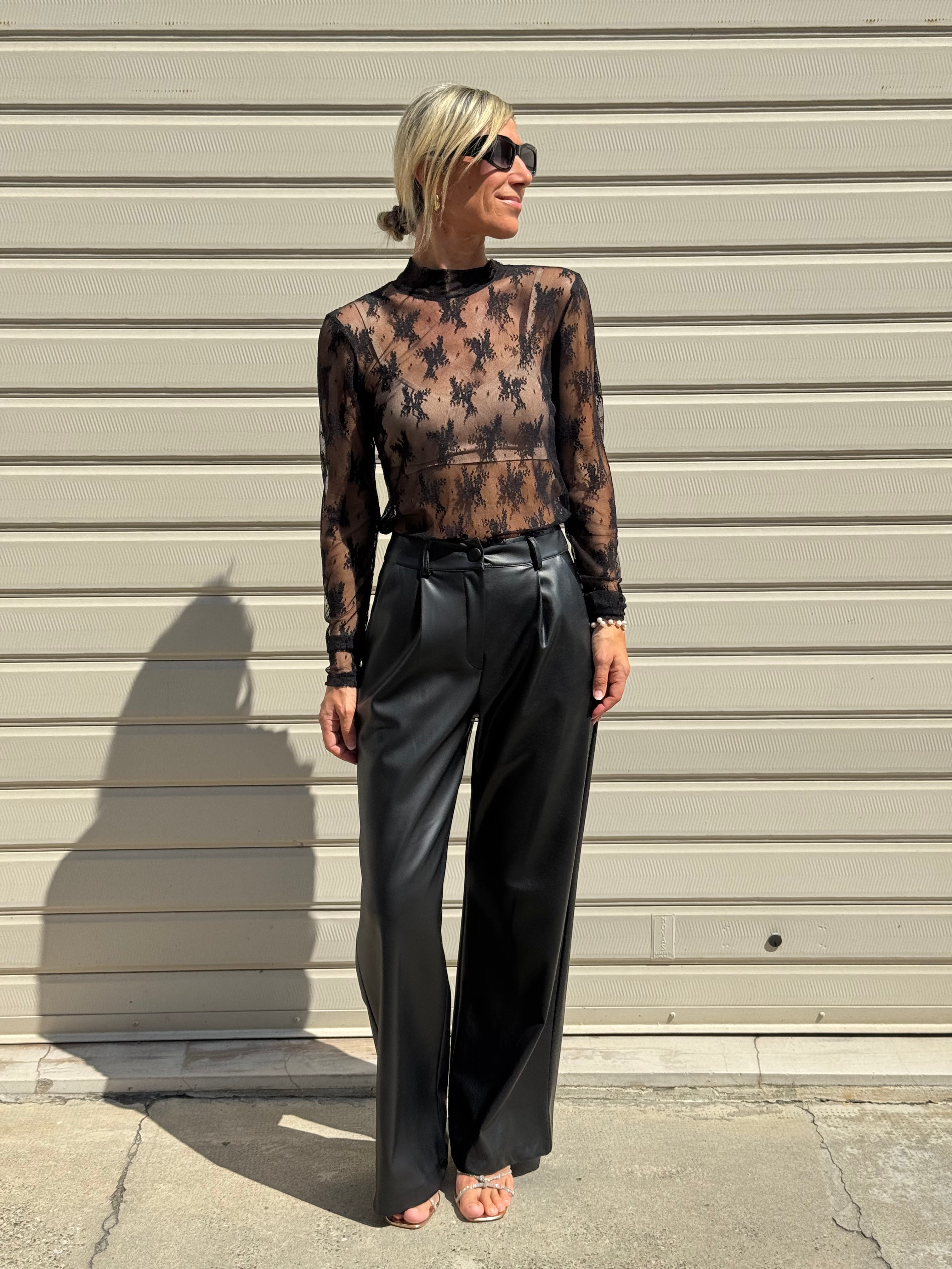 Maglia pizzo lupetto artigli