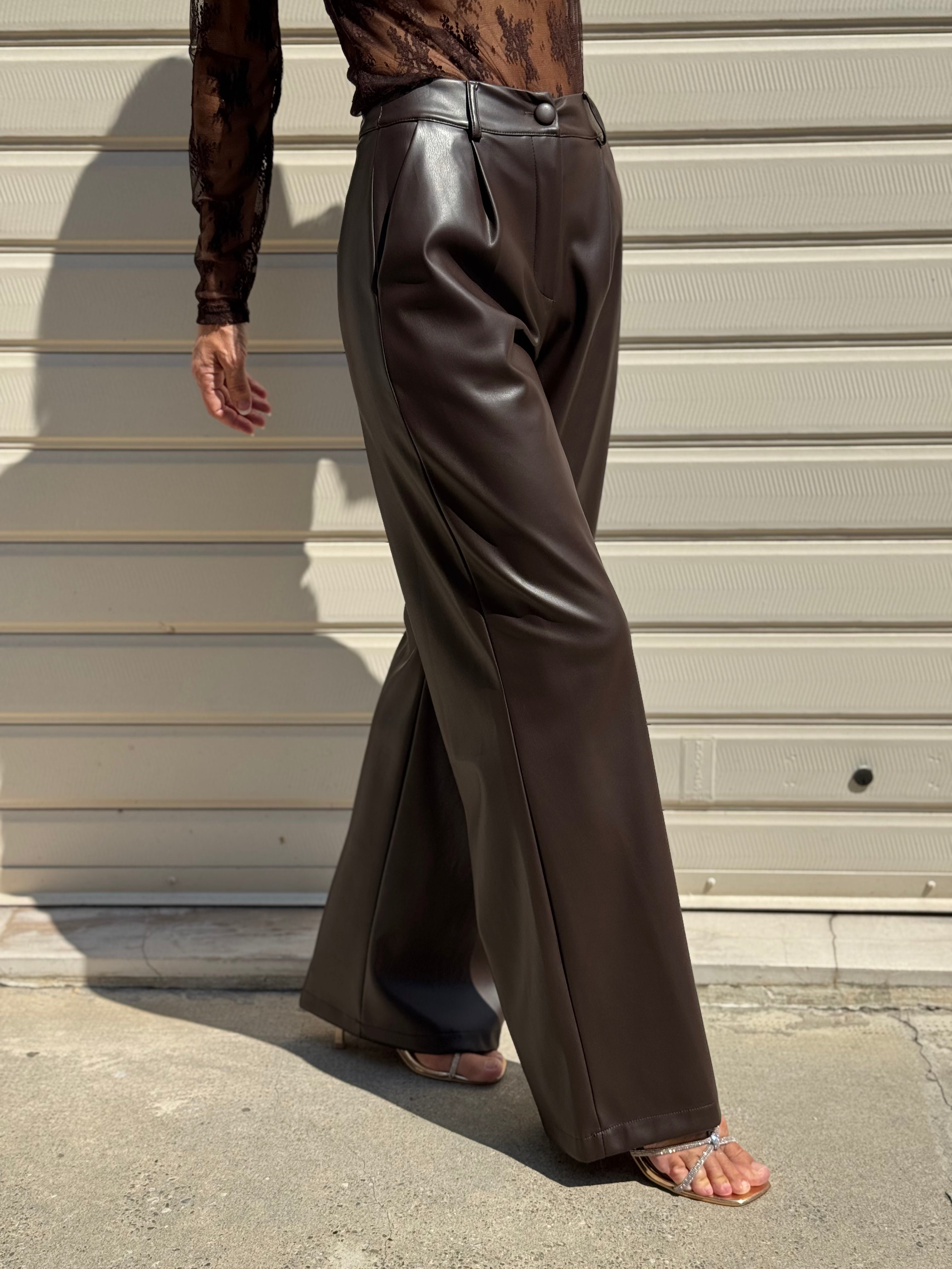 Pantalone ecopelle artigli