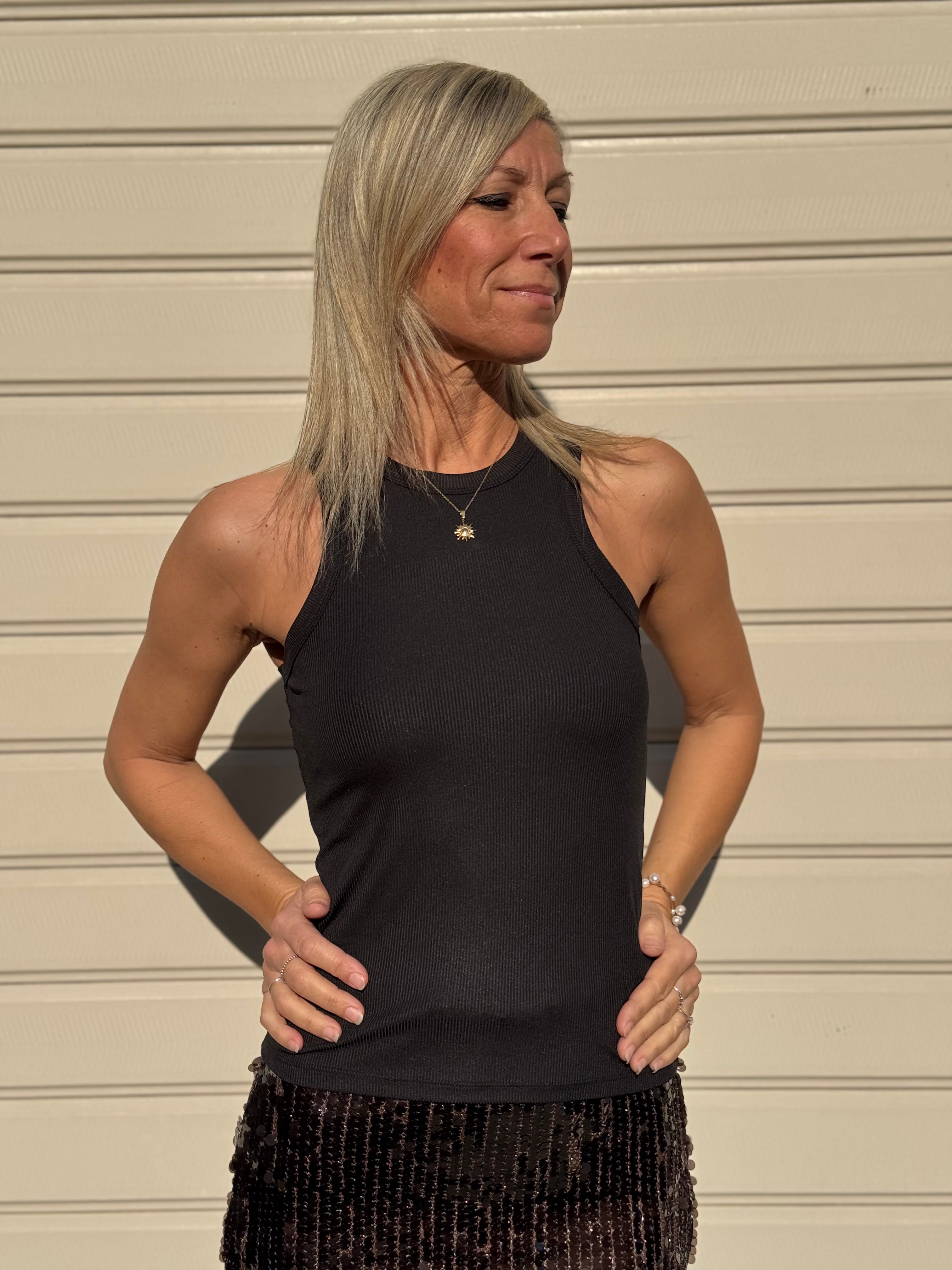 Canotta americana glitter jdy