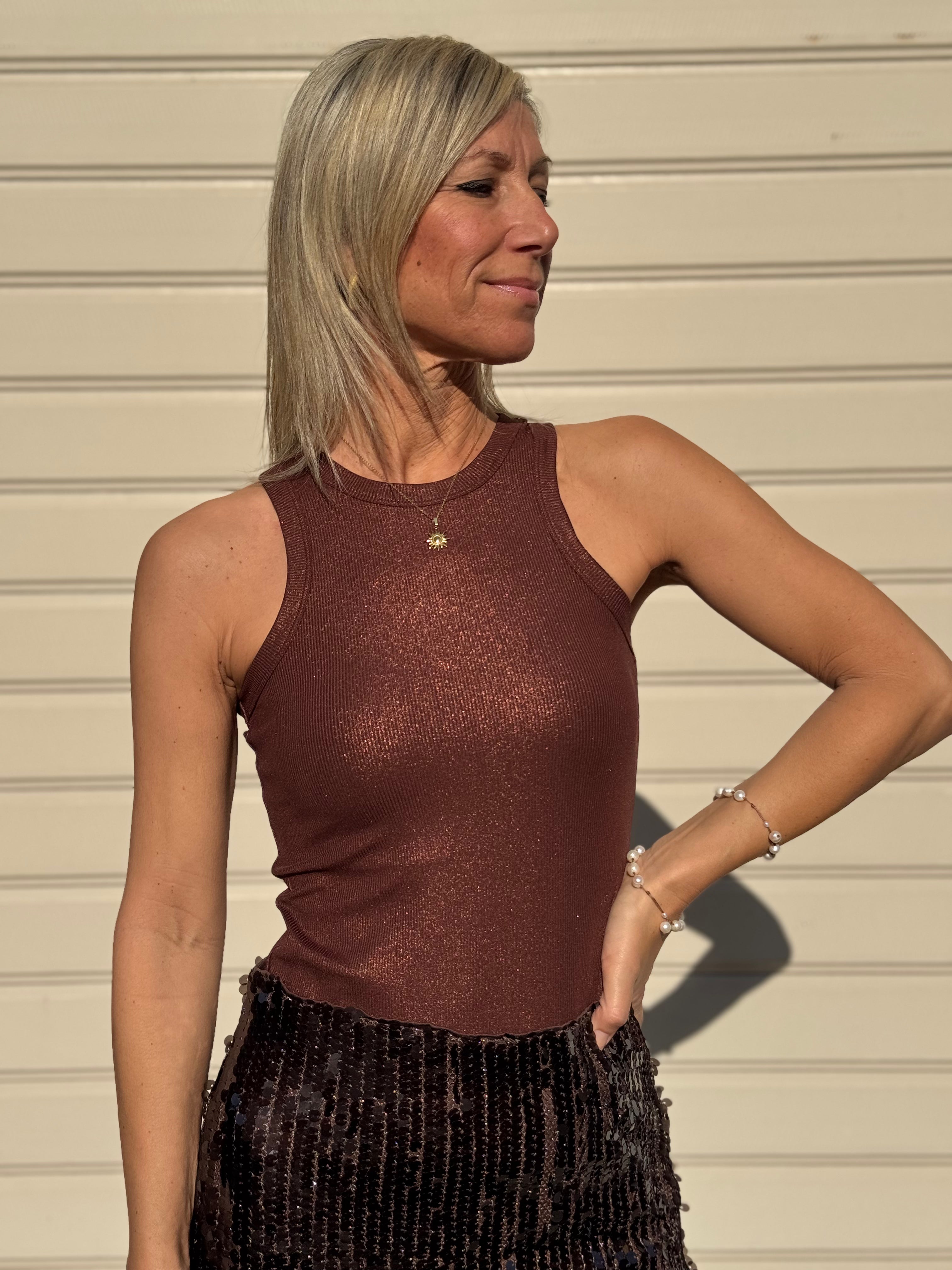 Canotta americana glitter jdy