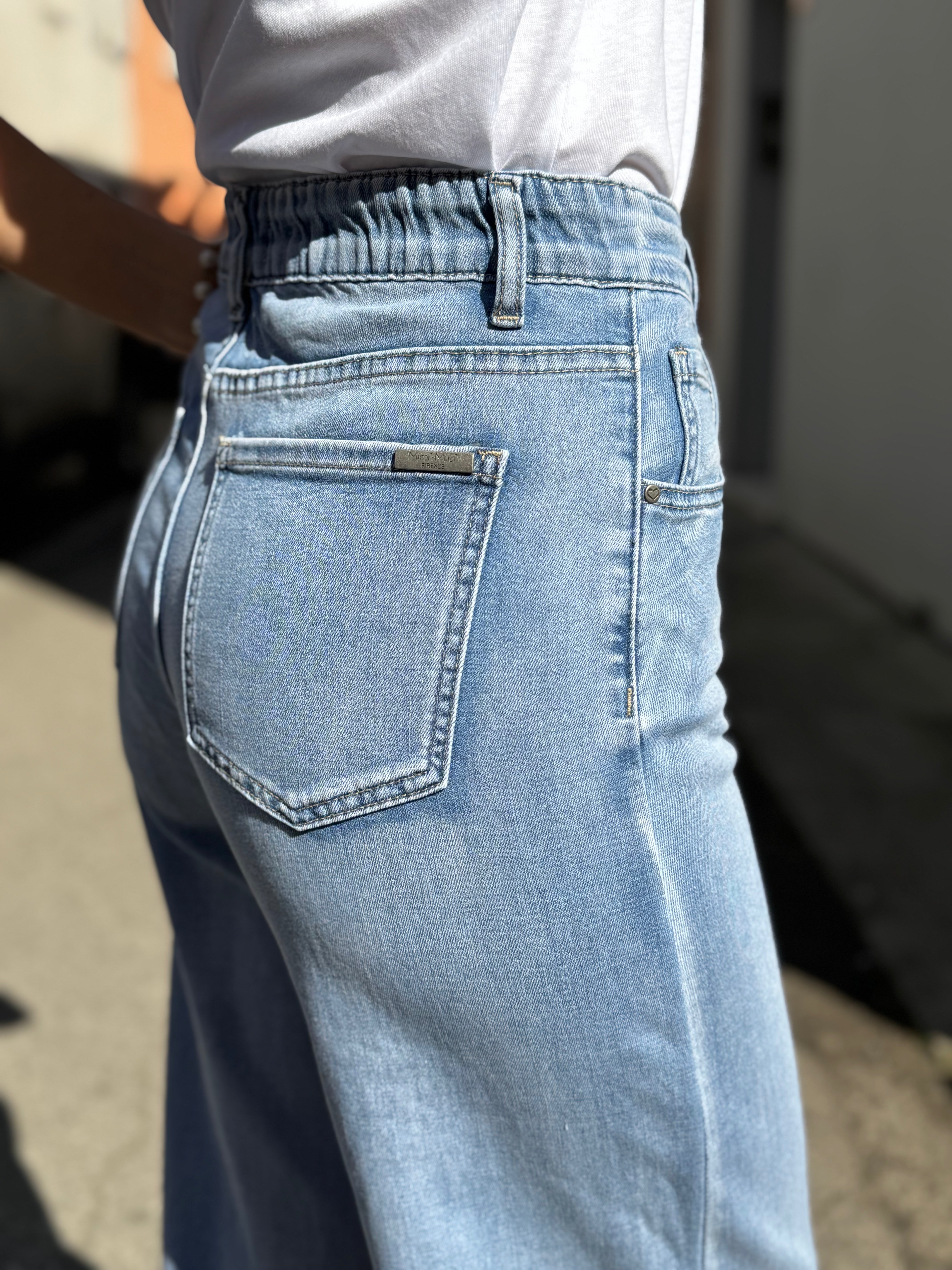 Jeans palazzo morbido mimì