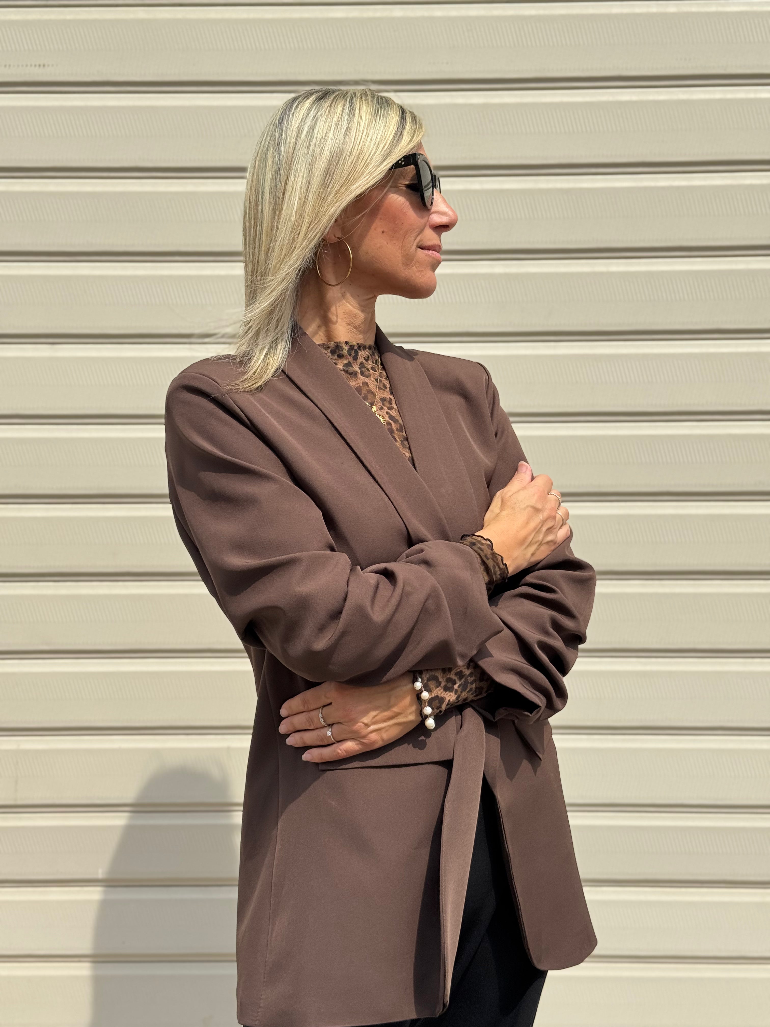 Blazer manica arriccio