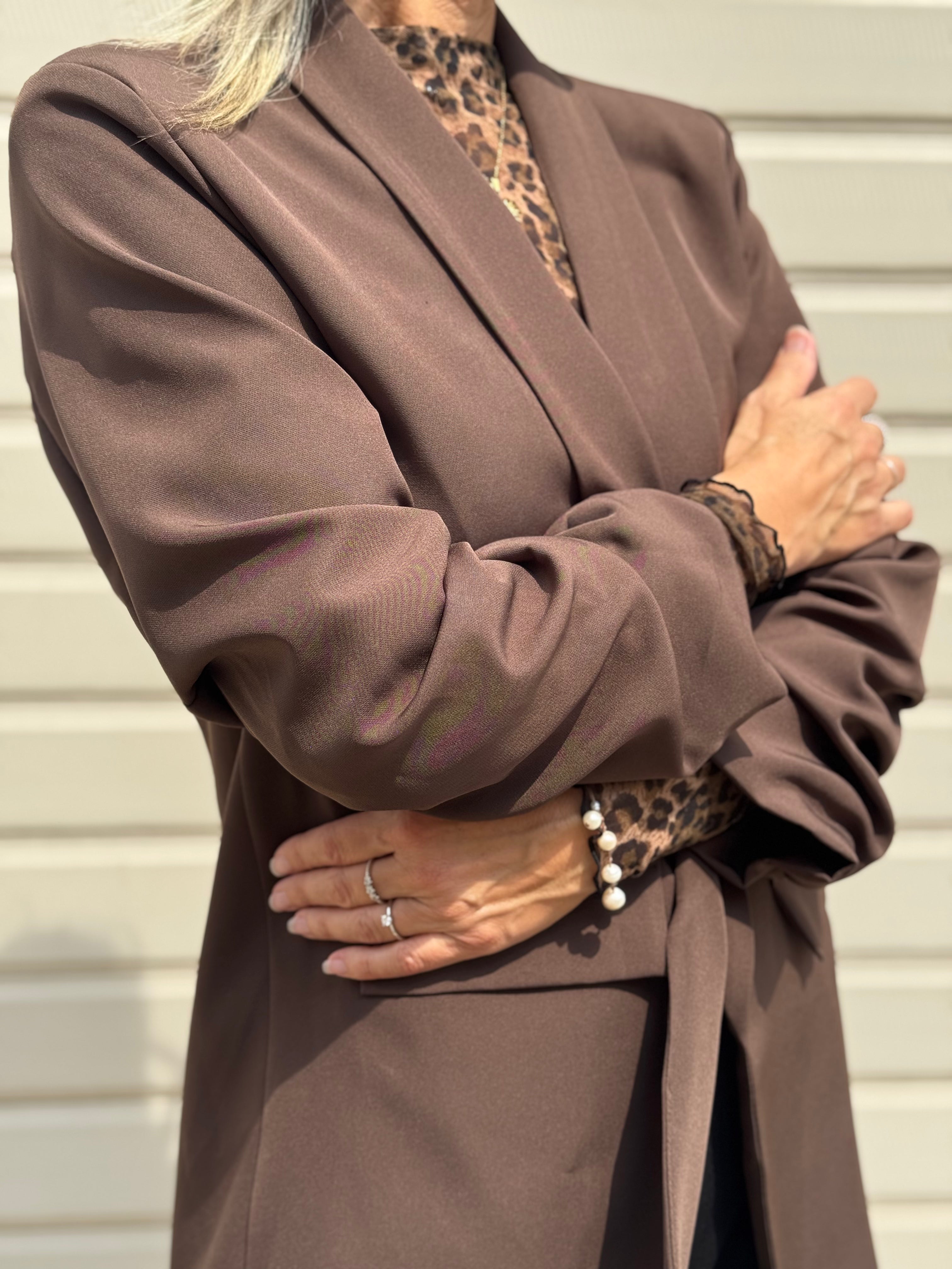 Blazer manica arriccio