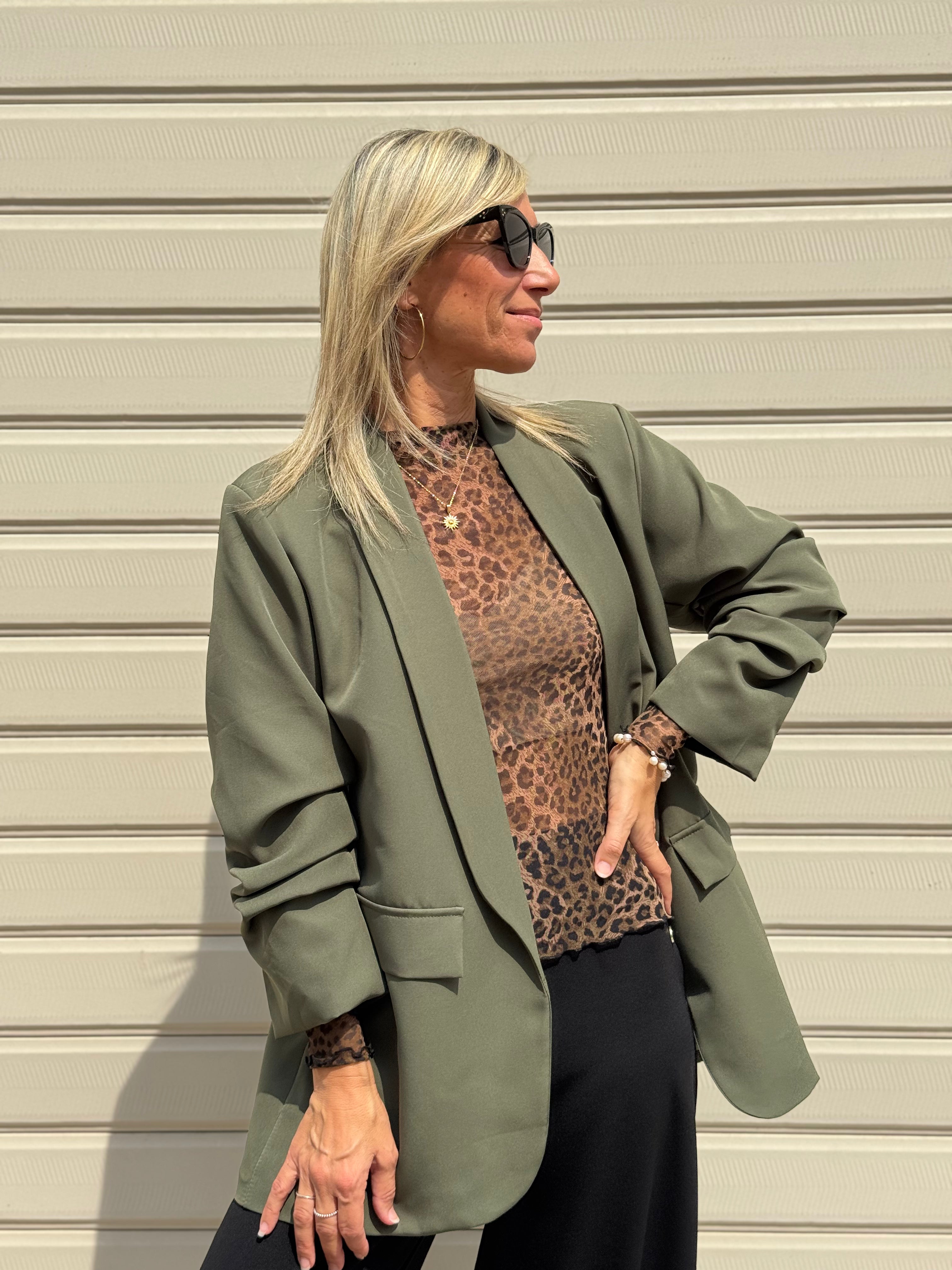 Blazer manica arriccio