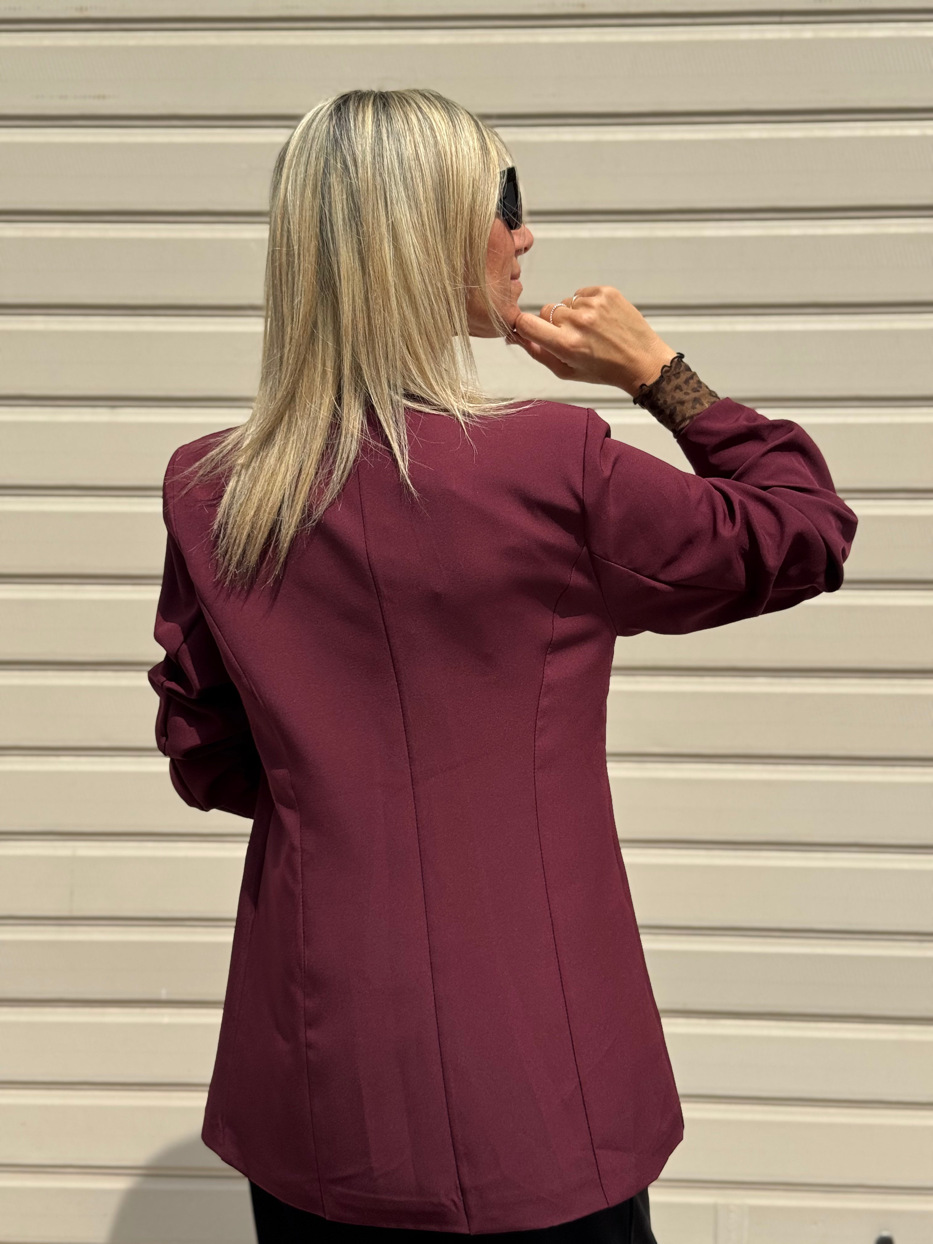 Blazer manica arriccio