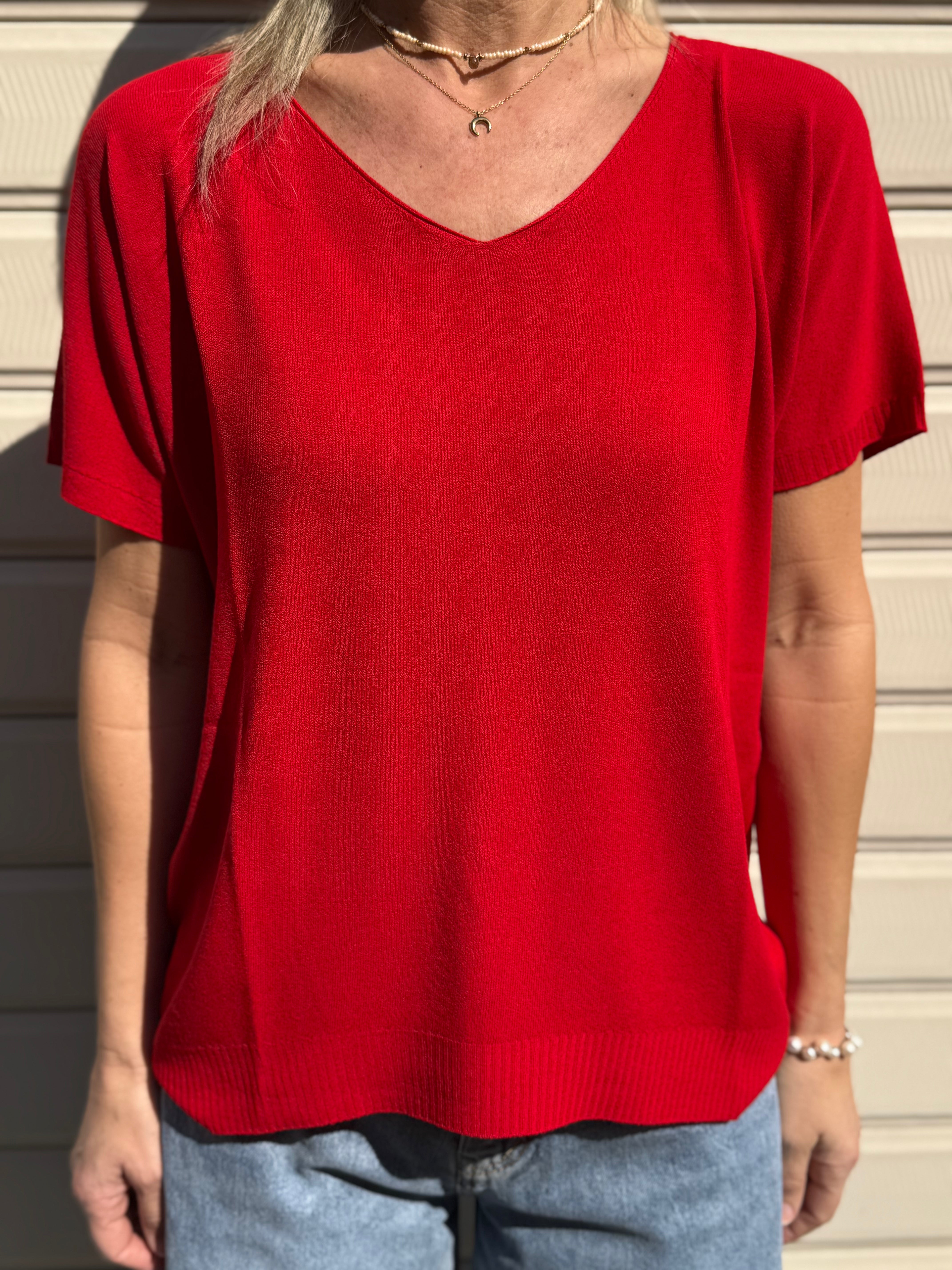 Maglia scollo v kontatto
