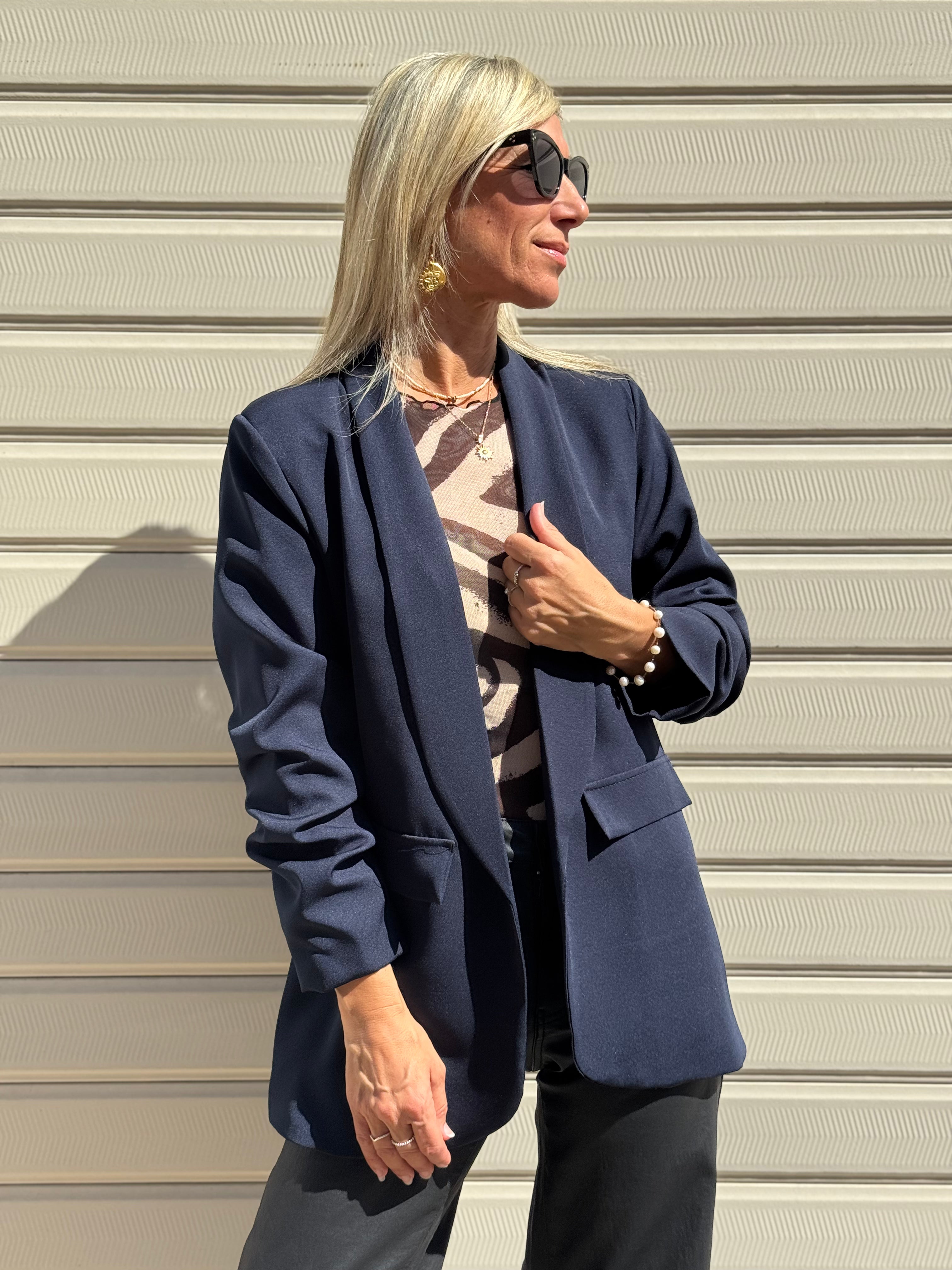 Blazer manica arriccio