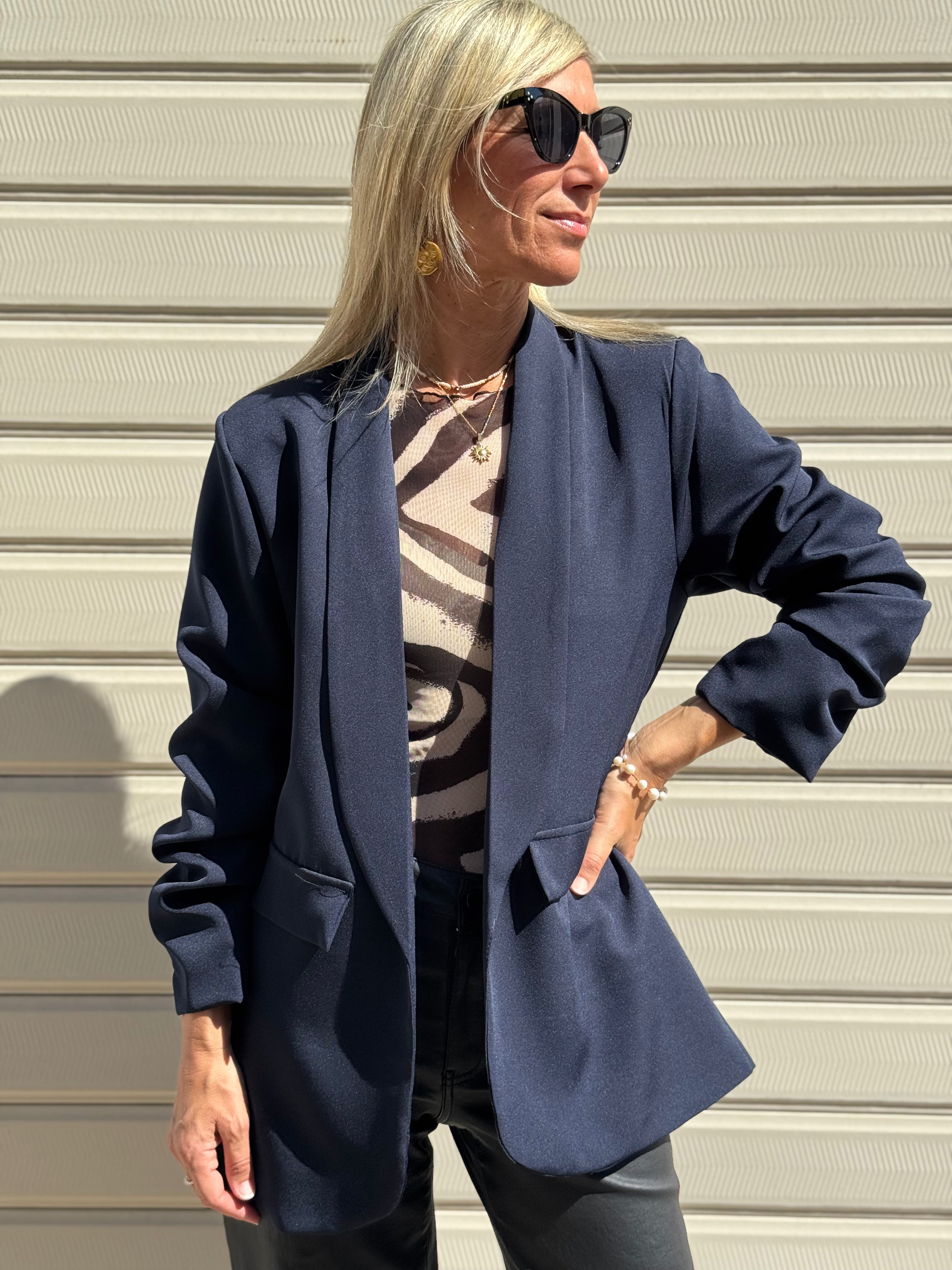 Blazer manica arriccio