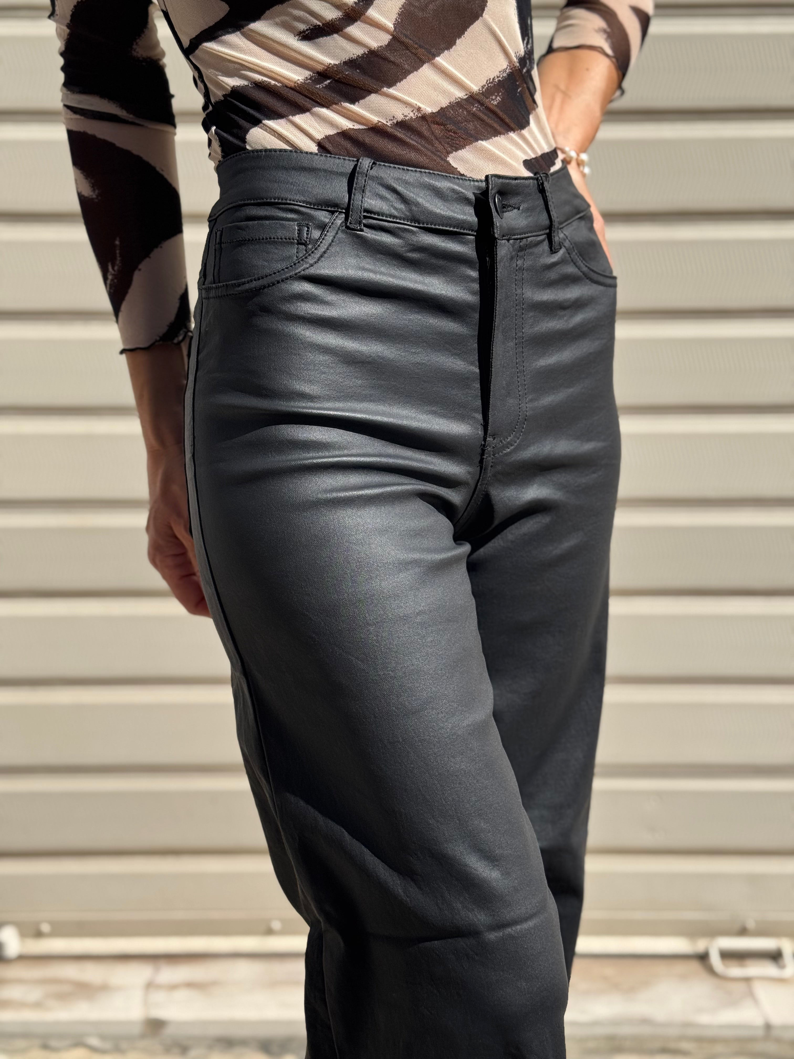 Pantalone tessuto spalmato