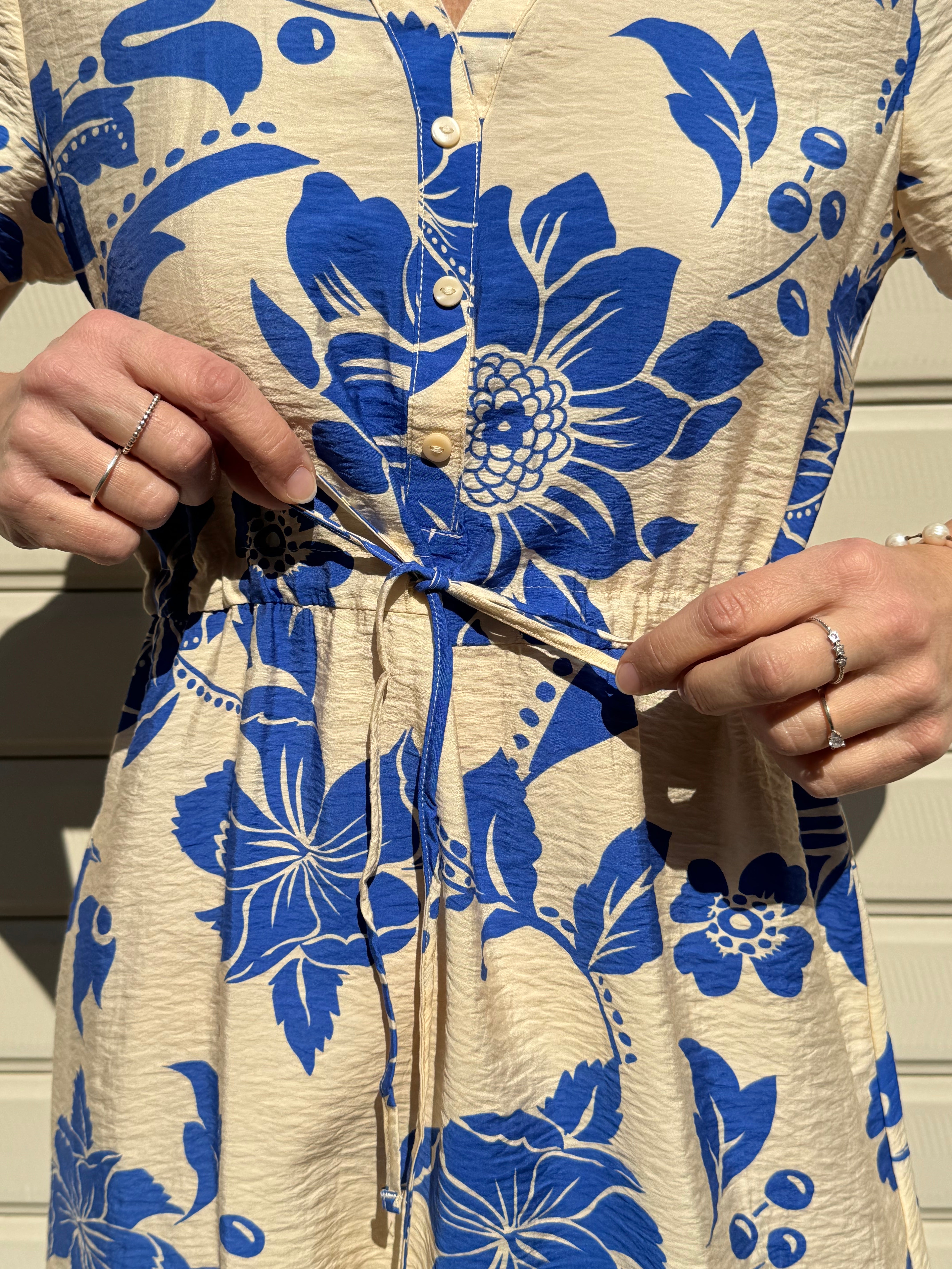 Abito corto floreale jdy