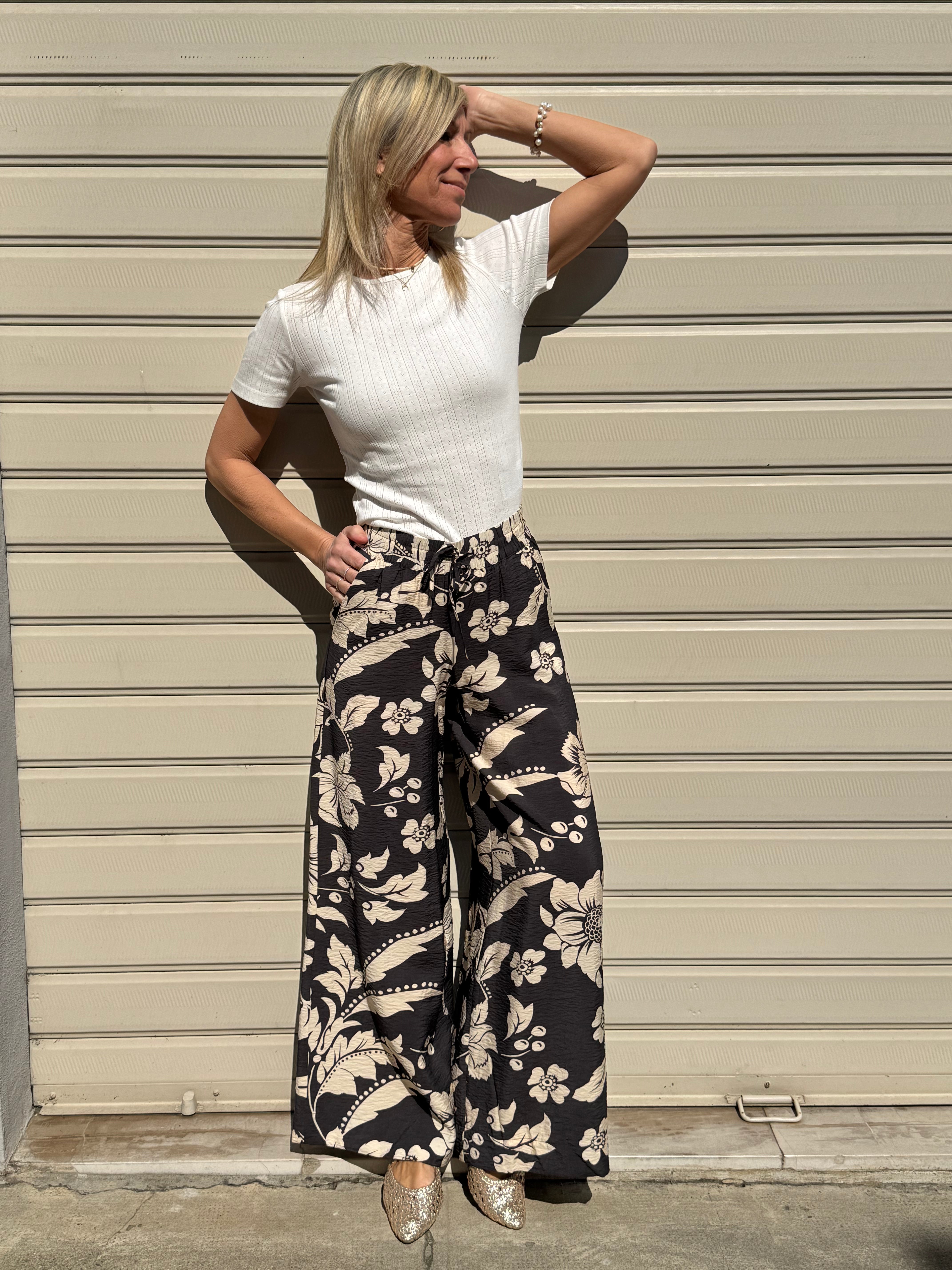 Pantalone palazzo floreale jdy