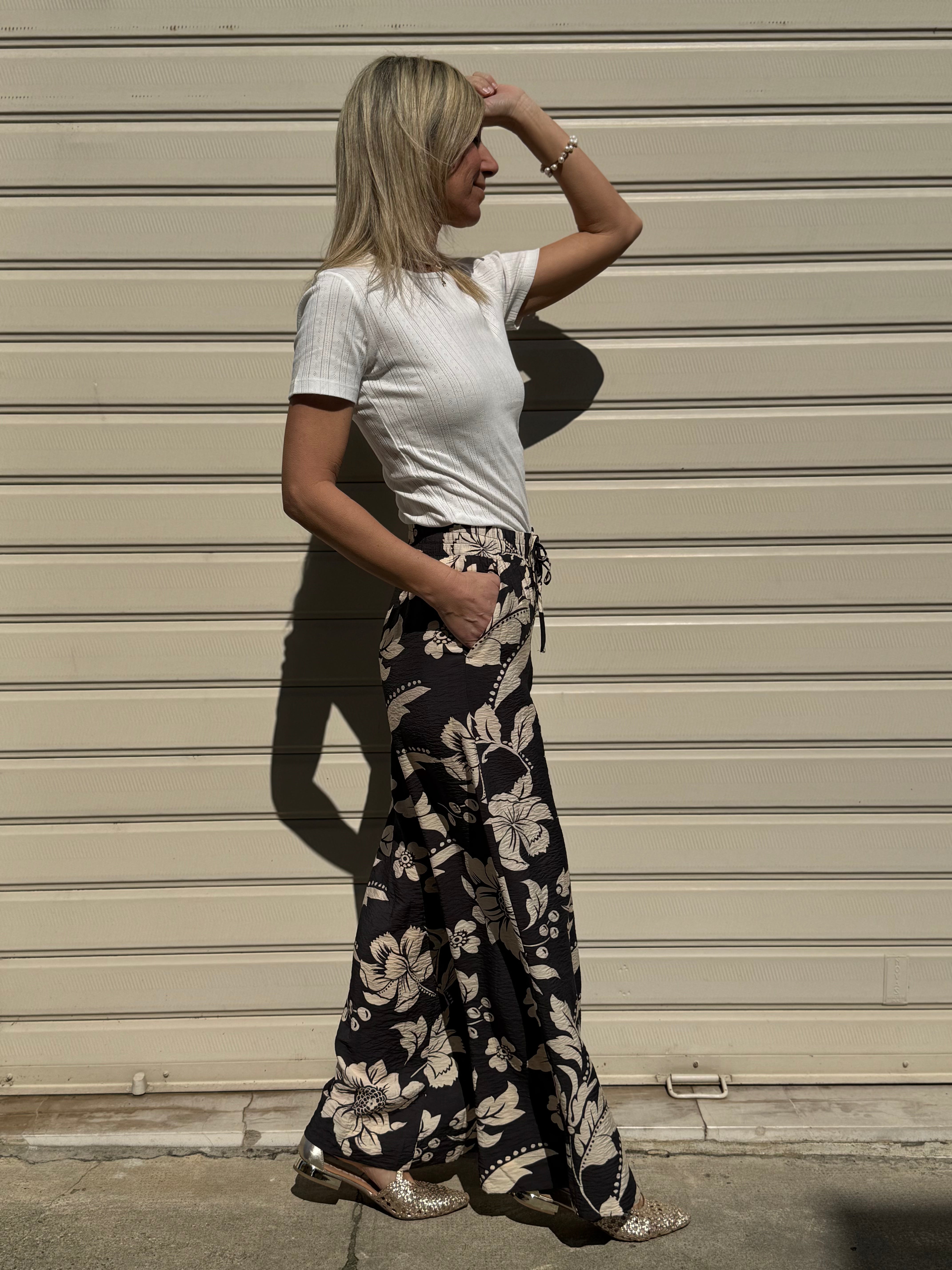 Pantalone palazzo floreale jdy