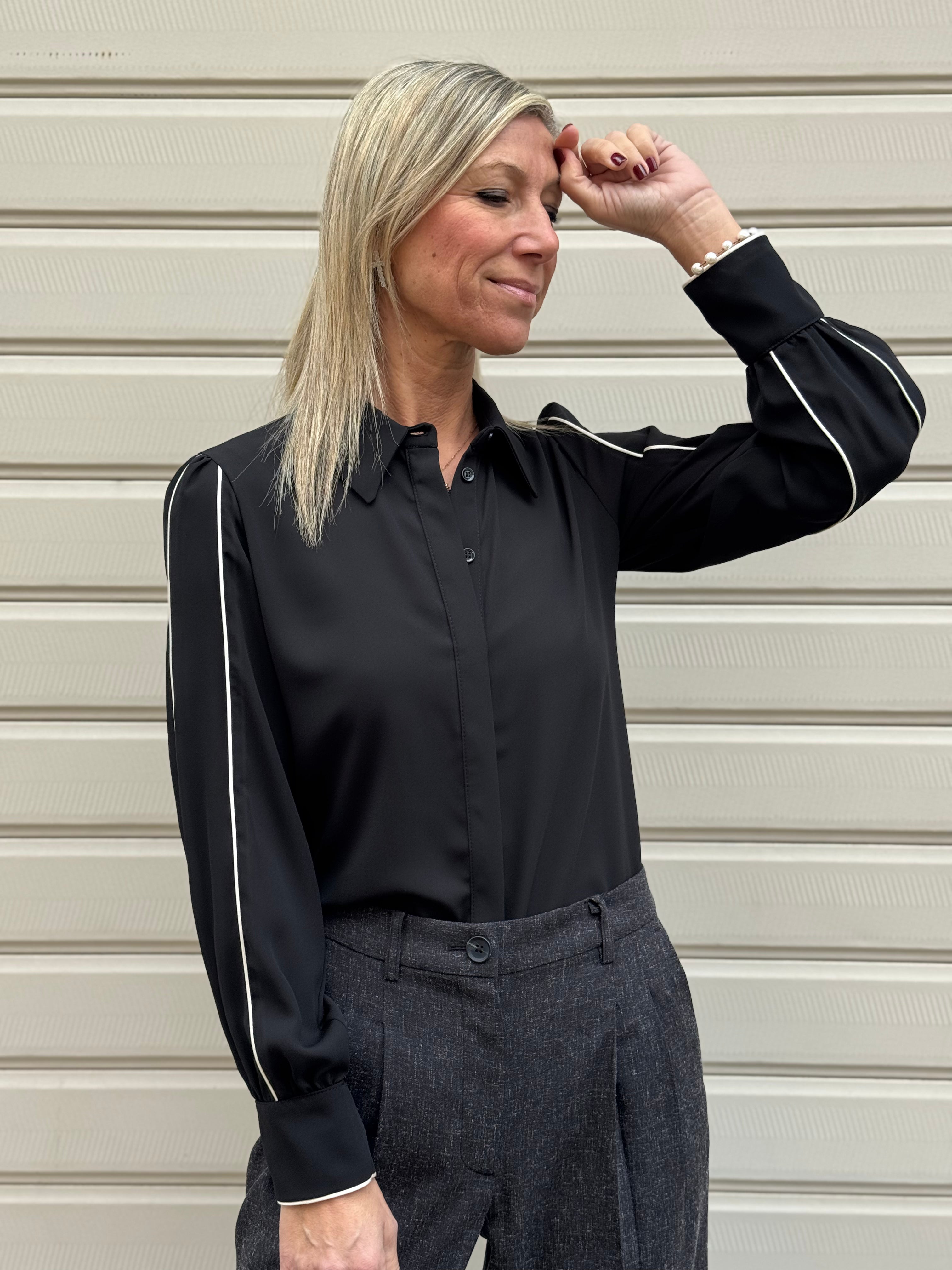 Camicia profili maniche mimì