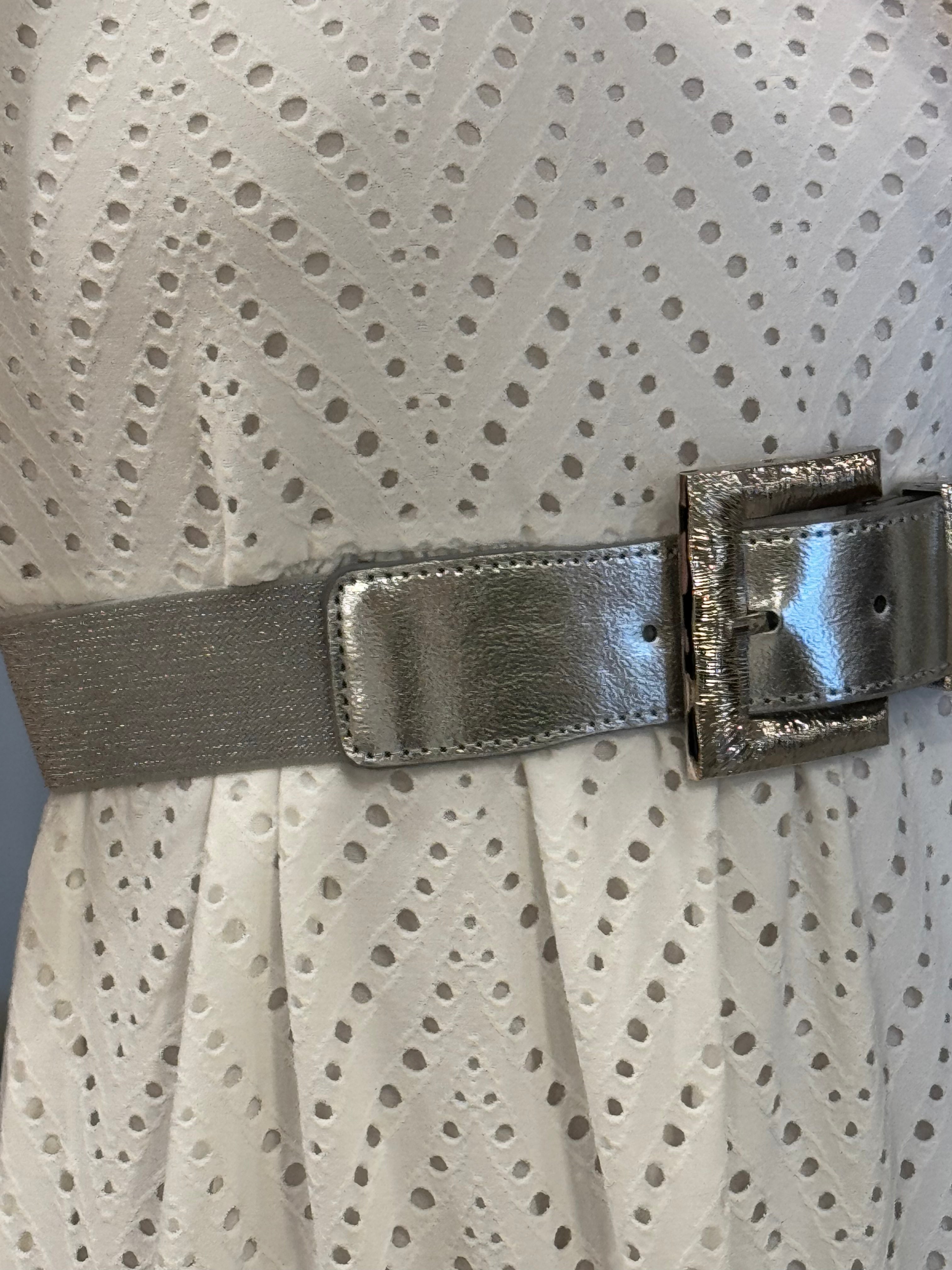 Cintura Fibbia Zigrinata