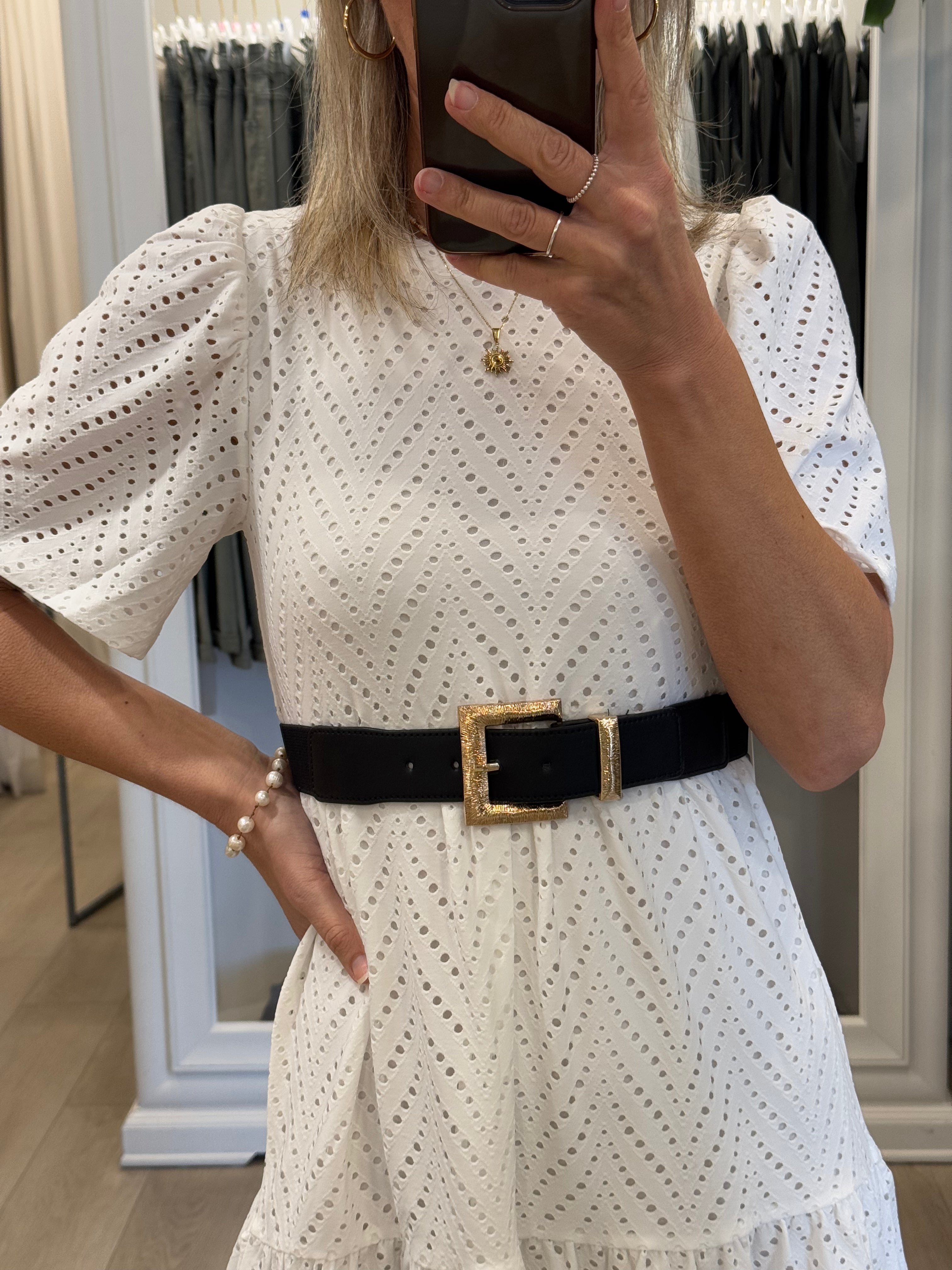 Cintura Fibbia Zigrinata