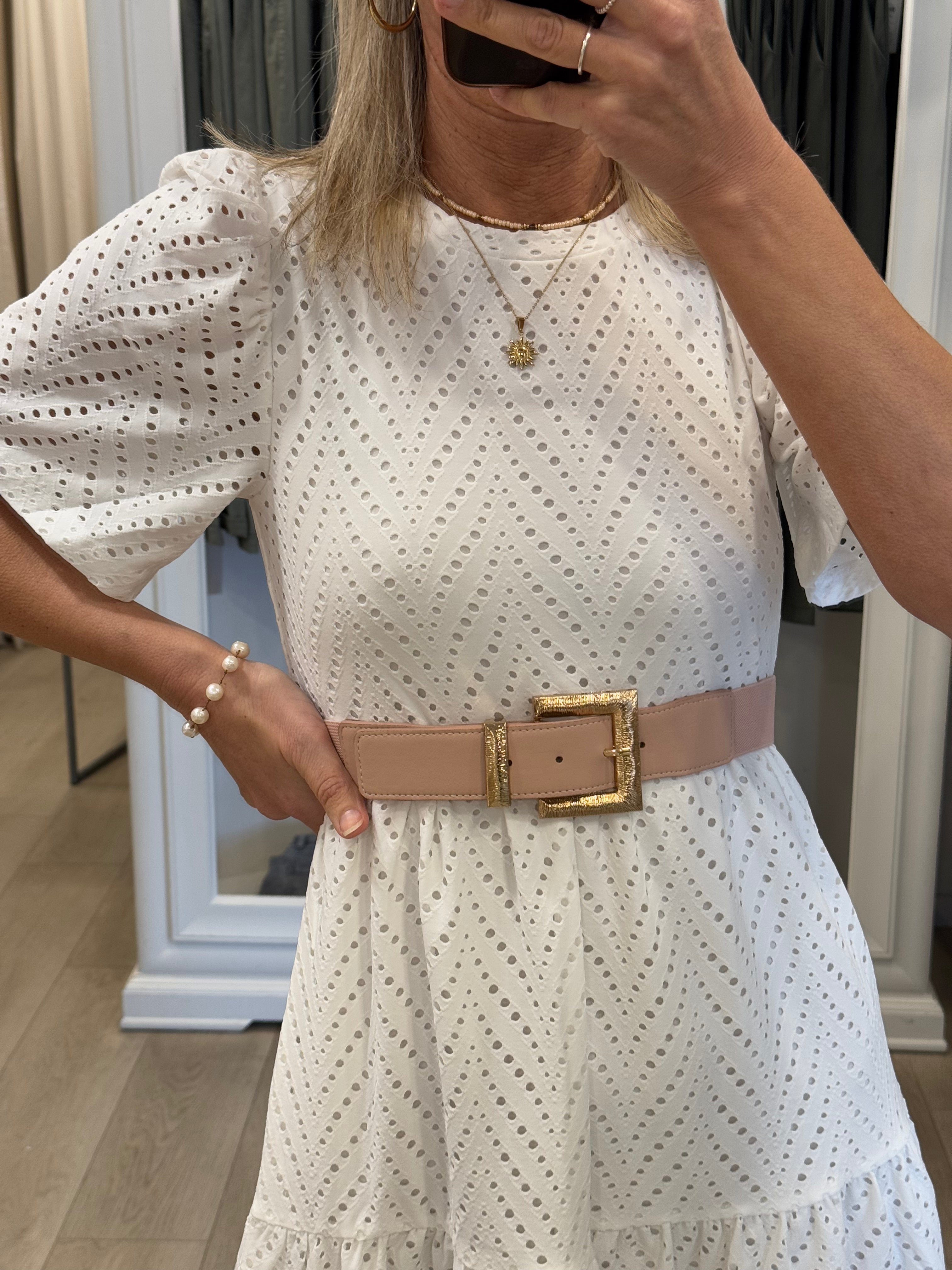 Cintura Fibbia Zigrinata