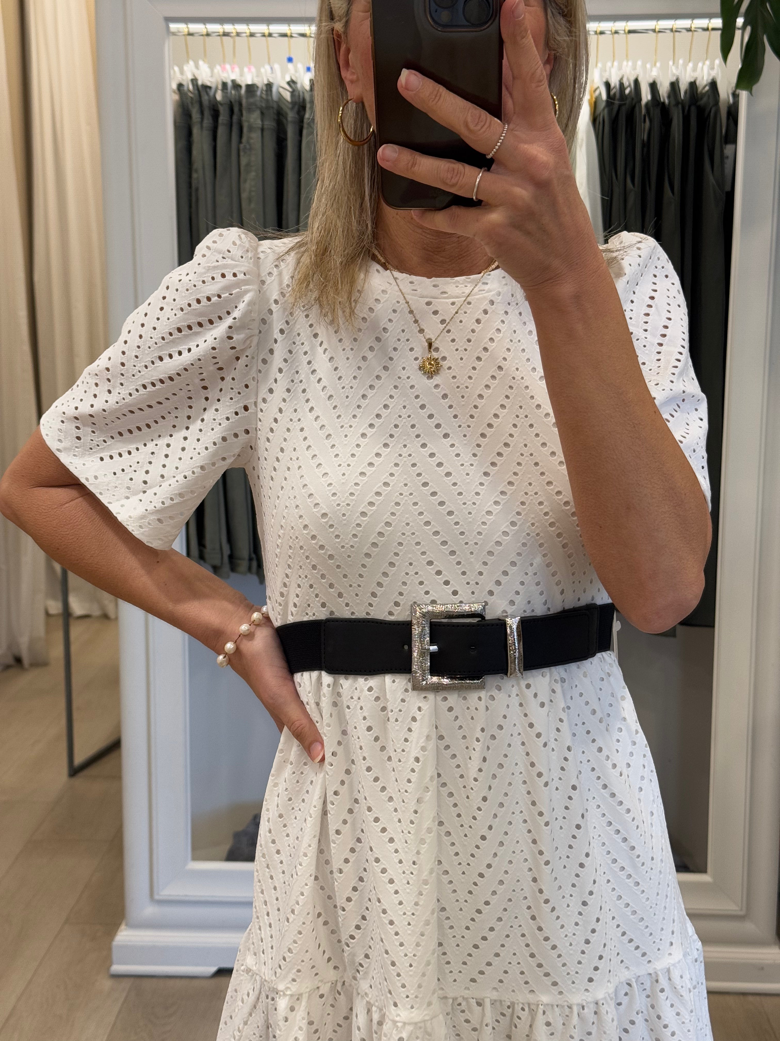 Cintura Fibbia Zigrinata