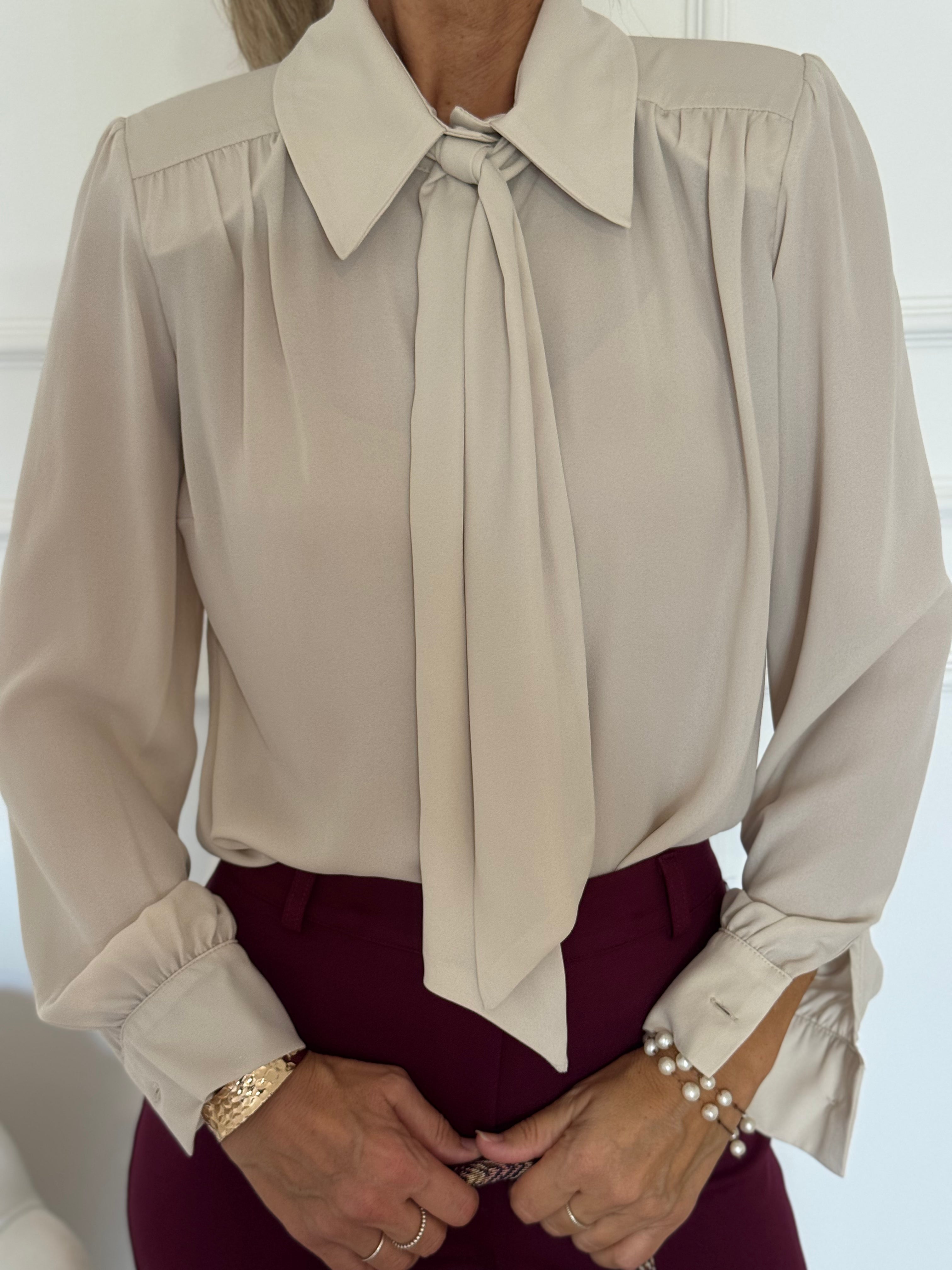 Camicia colletto fiocco mimì