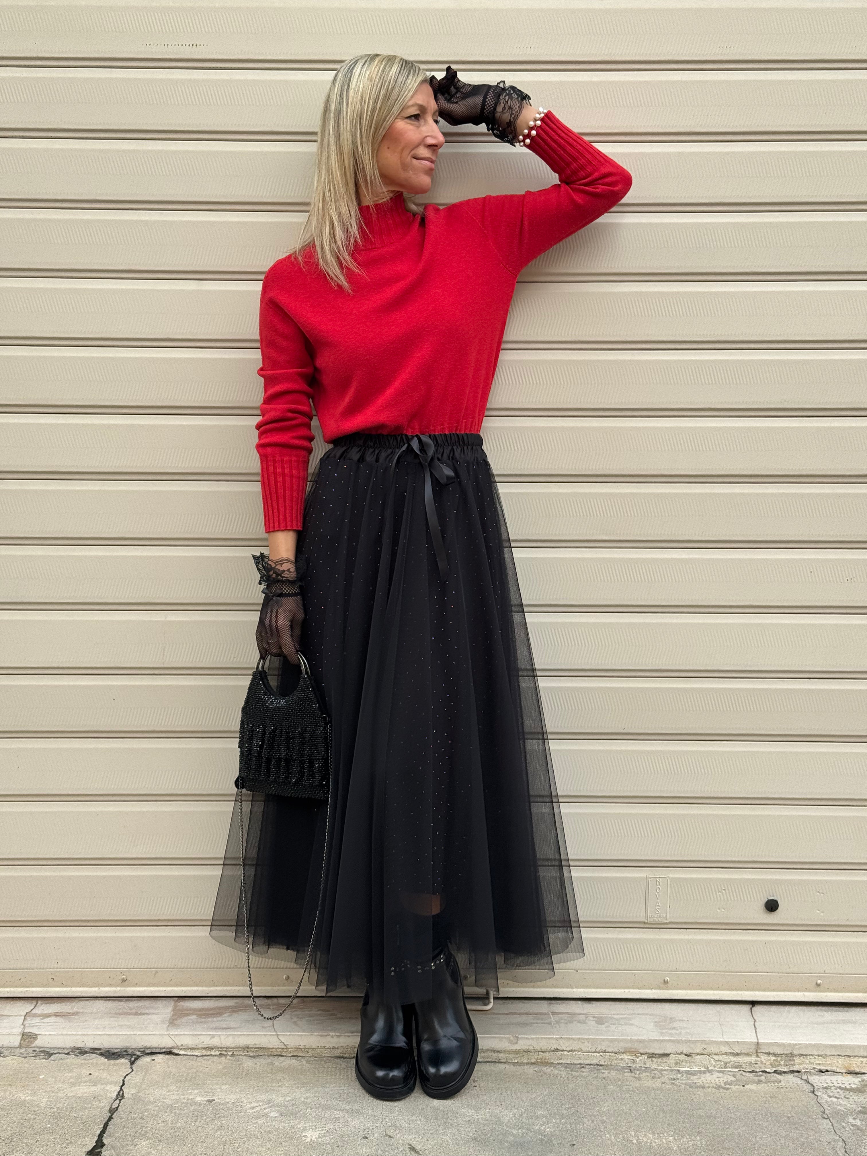 Gonna tulle e strass