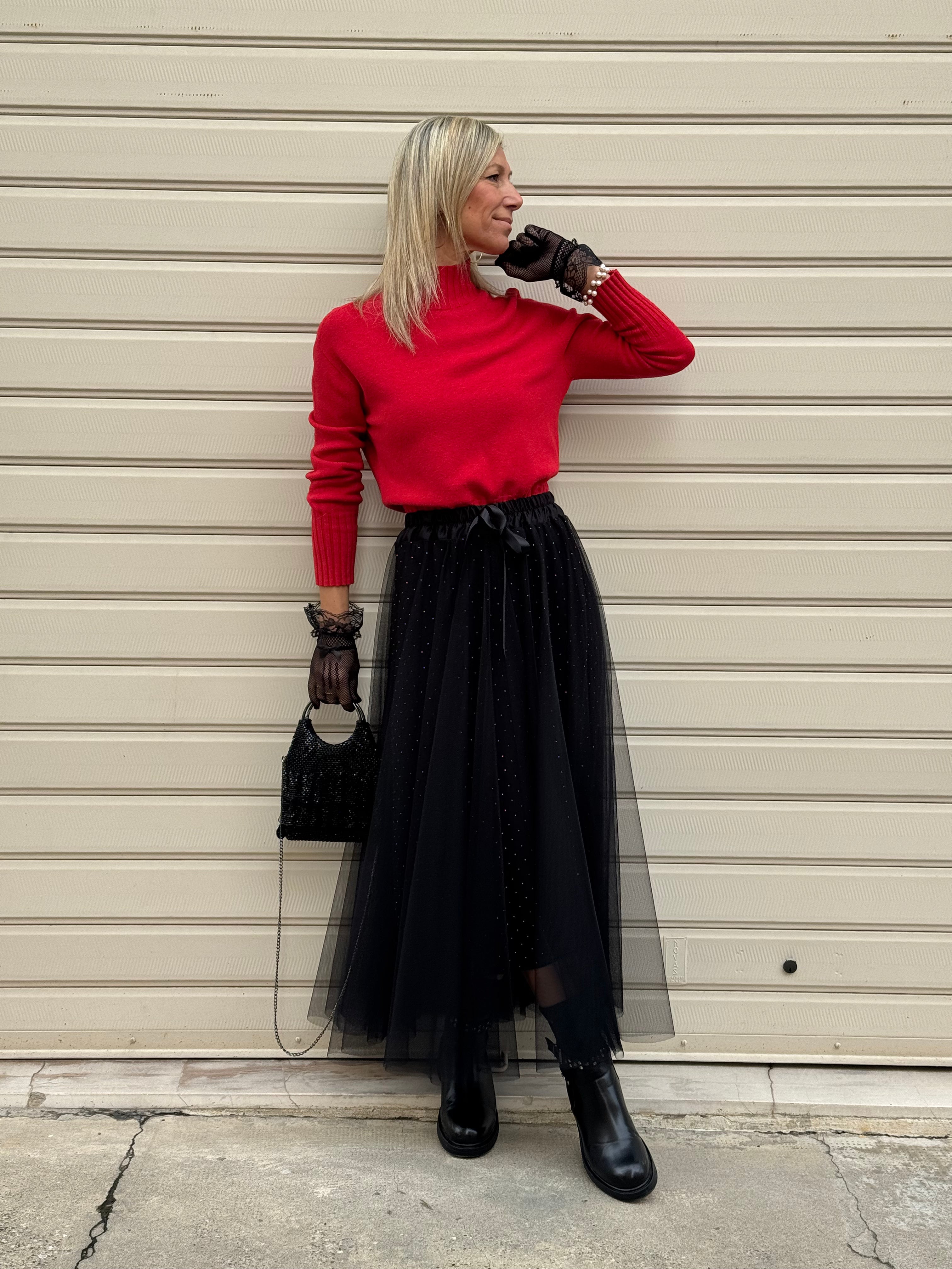 Gonna tulle e strass