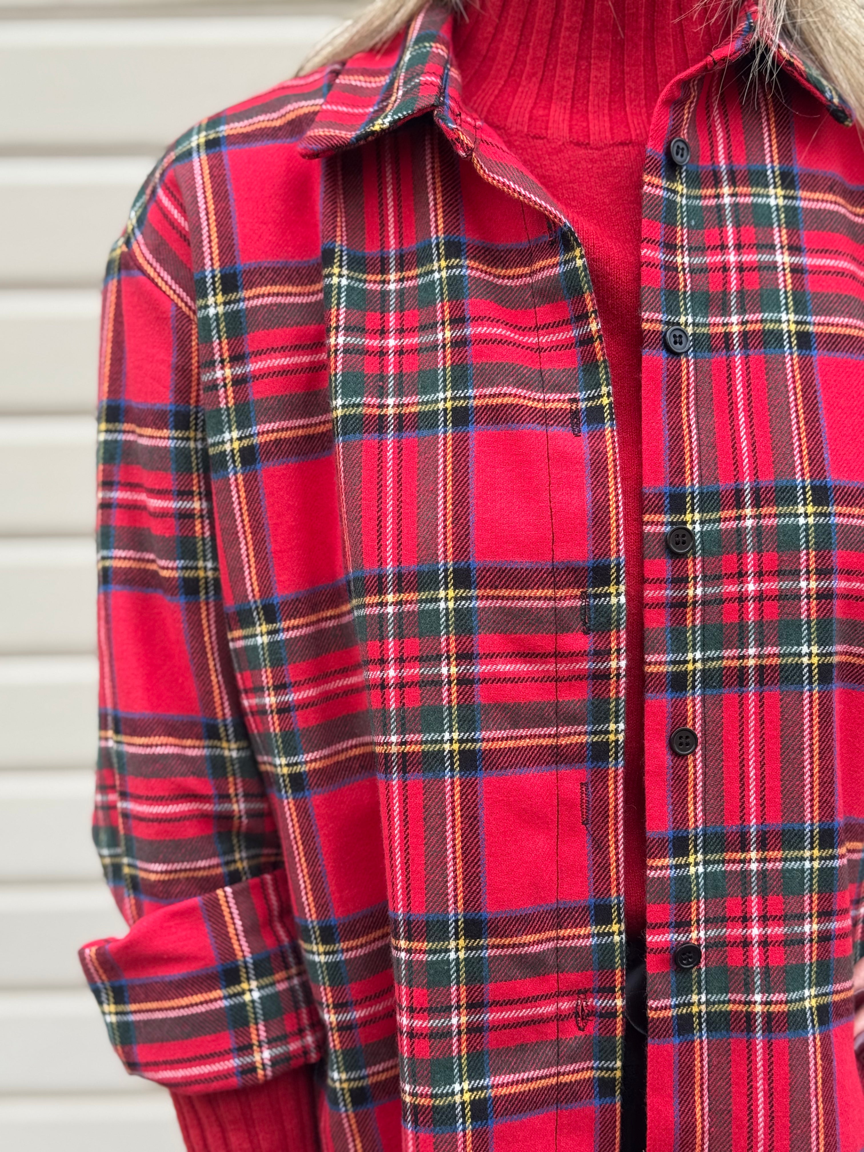 Camicia tartan rossa